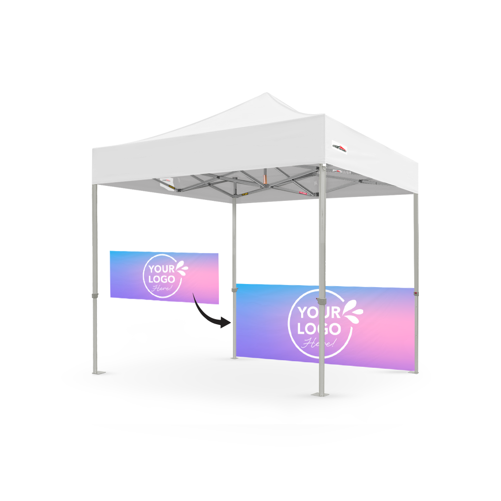 2.4m Printed Marquee Half Wall | Marquee Accessory