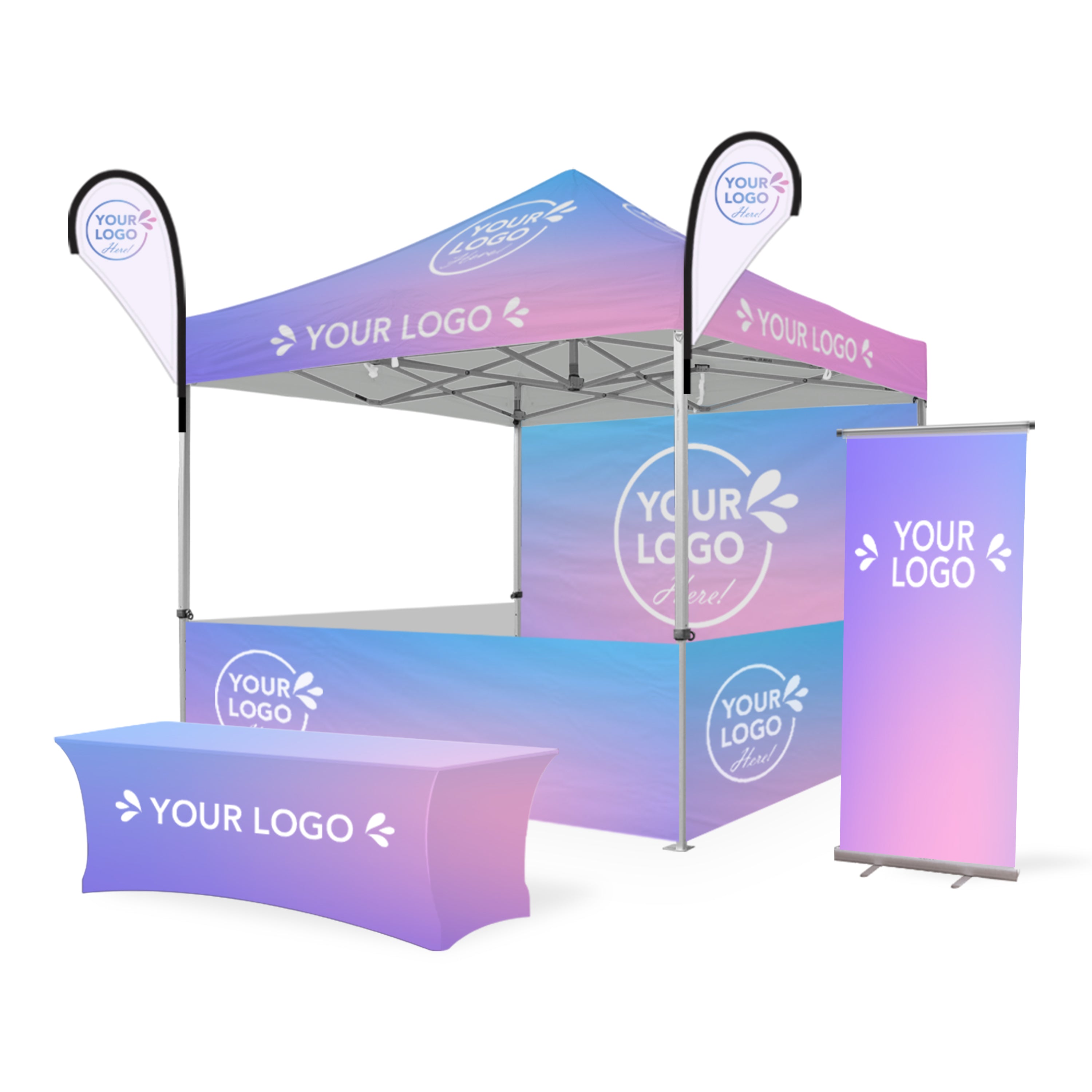 3m x 3m Printed Folding Marquee | Custom Elite Package