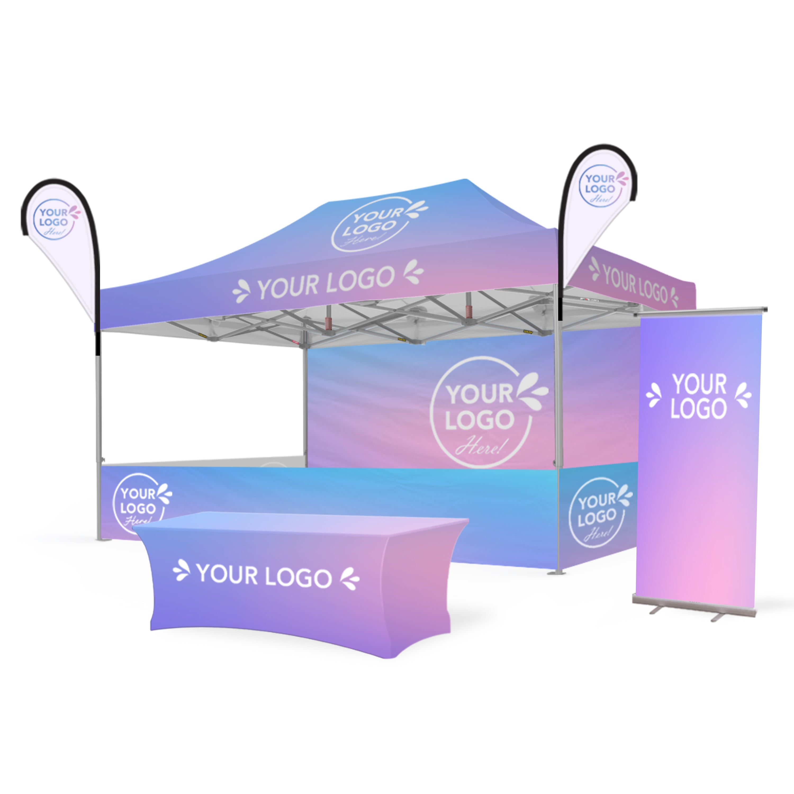 3m x 4.5m Printed Folding Marquee | Custom Elite Package