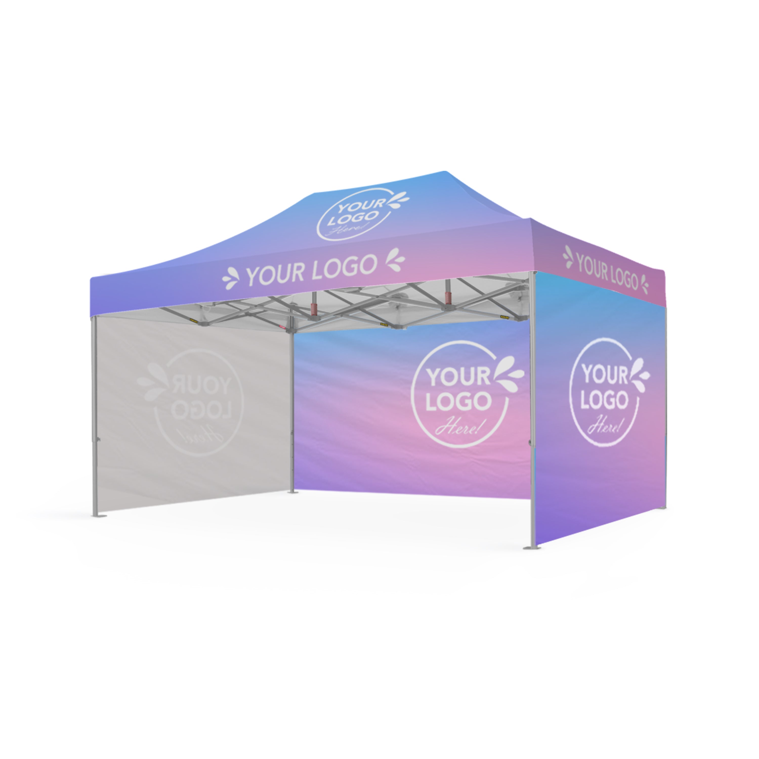 3m x 4.5m Printed Folding Marquee | Showcase Wall Package