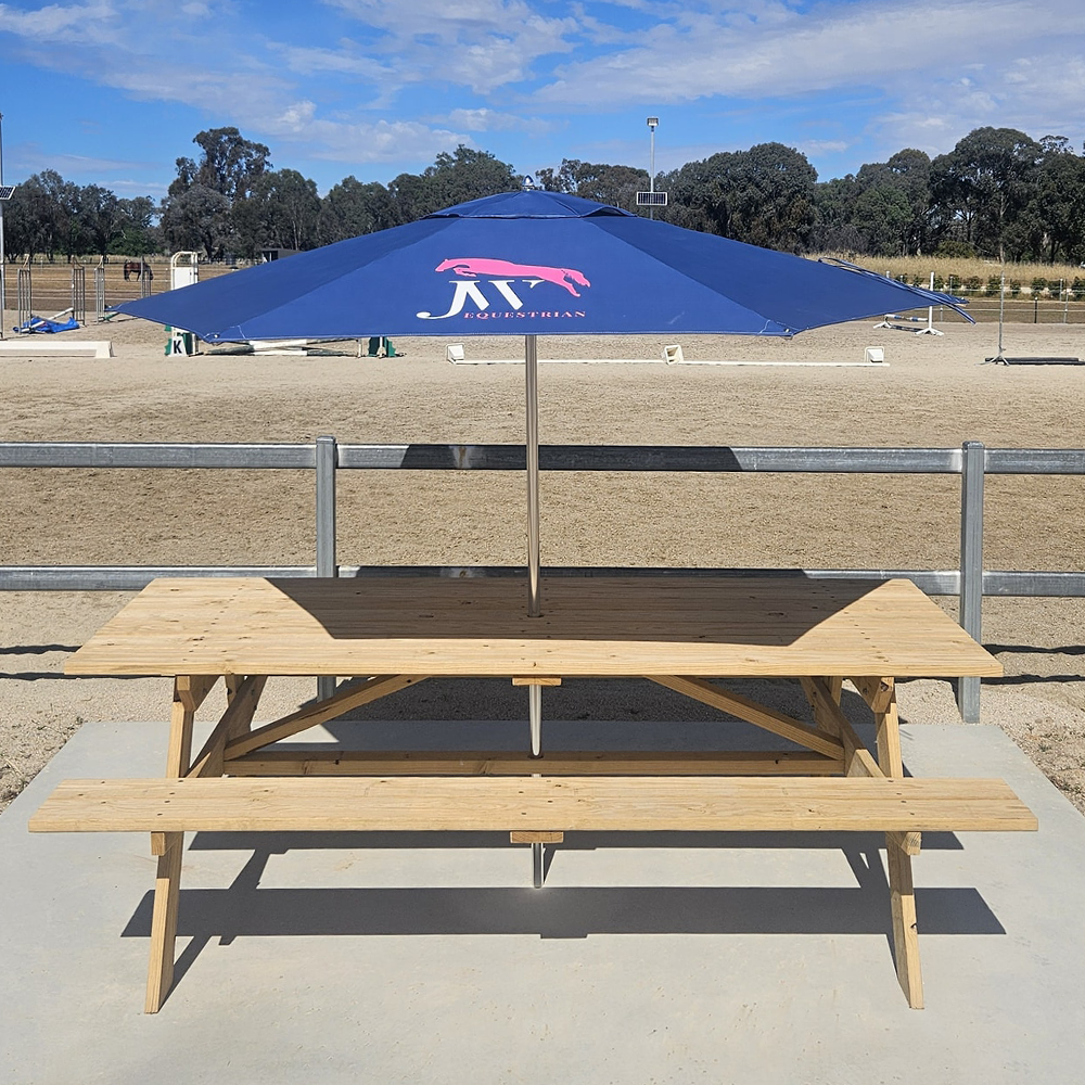 2.7m dia. Custom Printed Classic Octagonal | Umbrellas