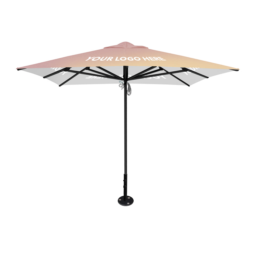 3m x 3m Custom Printed Saville Square | Umbrellas