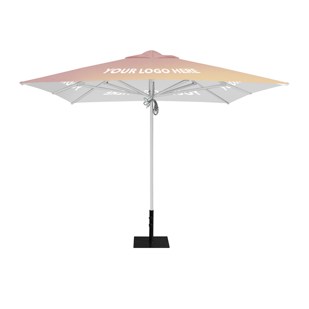 3m x 3m Custom Printed Saville Square | Umbrellas