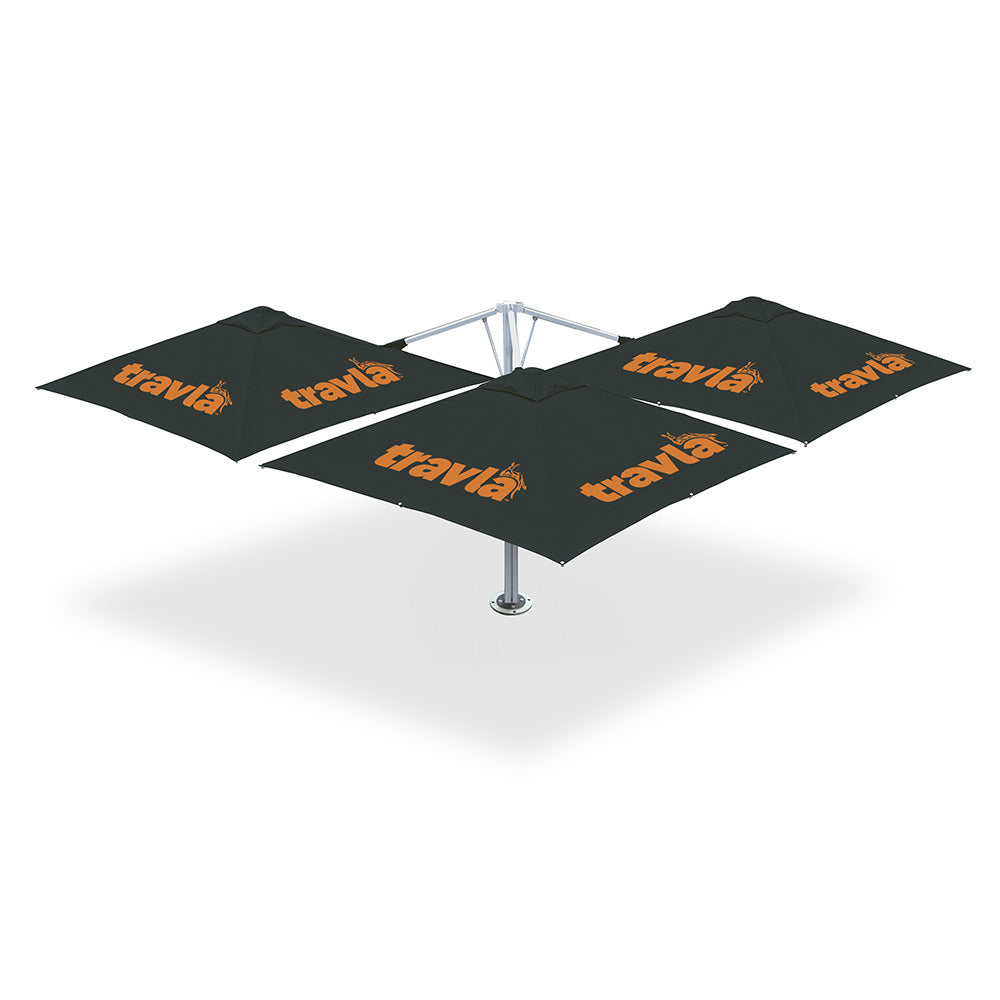 3m x 3m Custom Printed Montilla 110 Cantilever | Umbrellas