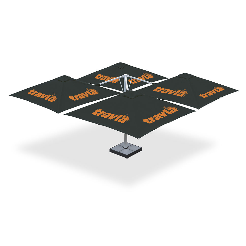 3m x 3m Custom Printed Montilla 110 Cantilever | Umbrellas