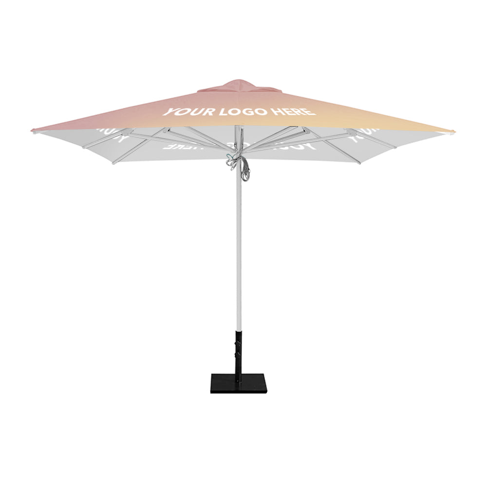 3m x 3m Custom Printed Saville Square | Umbrellas