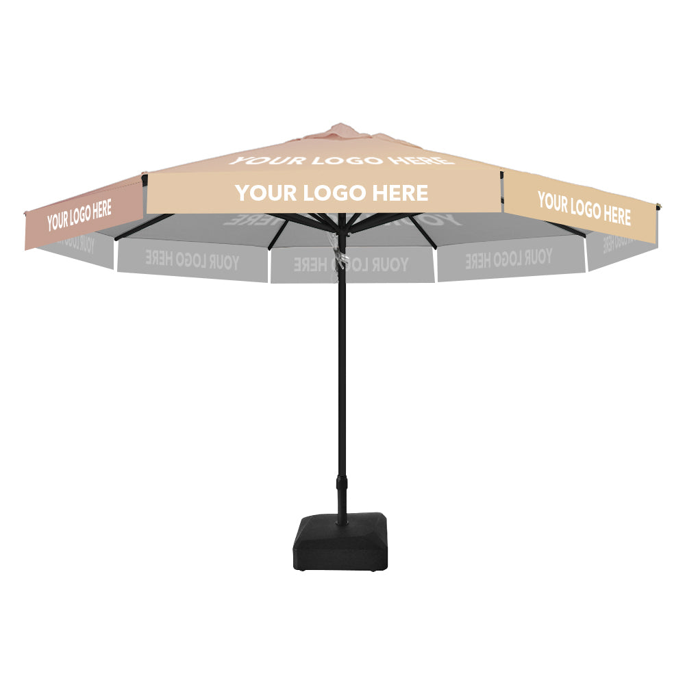 4m dia. Custom Printed Saville Octagonal | Umbrellas