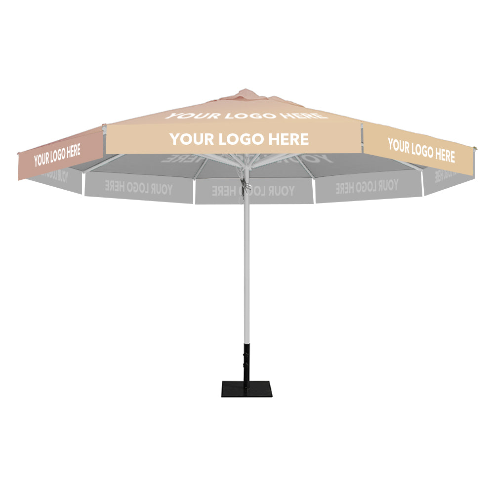 4m dia. Custom Printed Saville Octagonal | Umbrellas