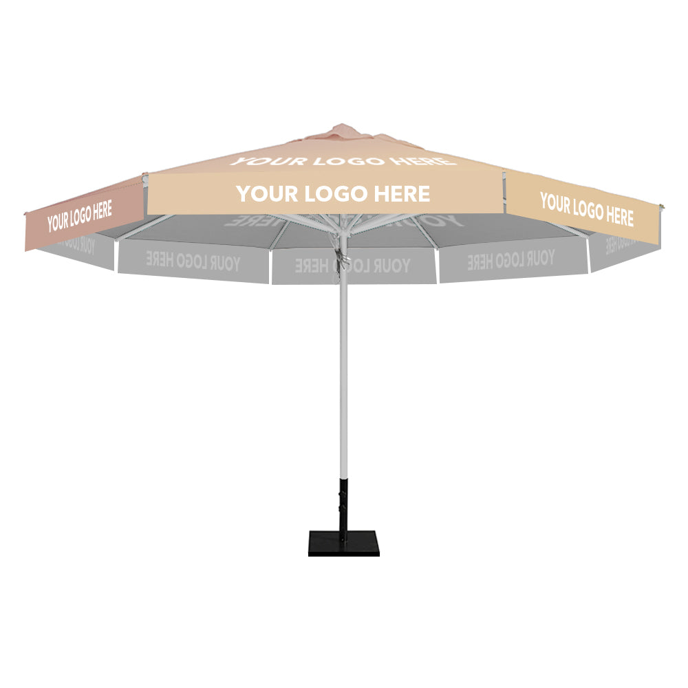 4m dia. Custom Printed Saville Octagonal | Umbrellas