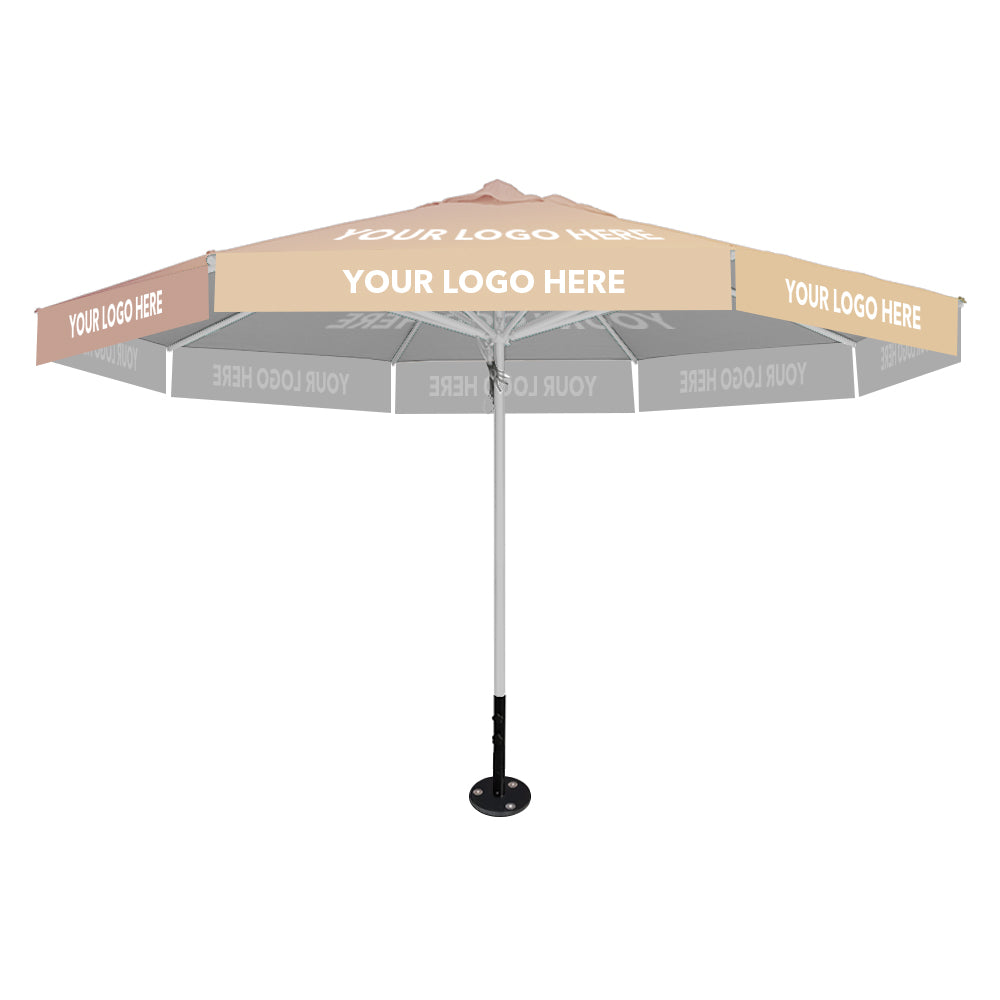 4m dia. Custom Printed Saville Octagonal | Umbrellas