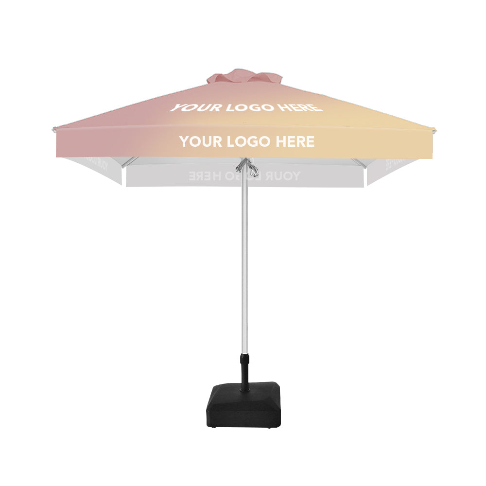 2m x 2m Custom Printed Saville Square | Umbrellas