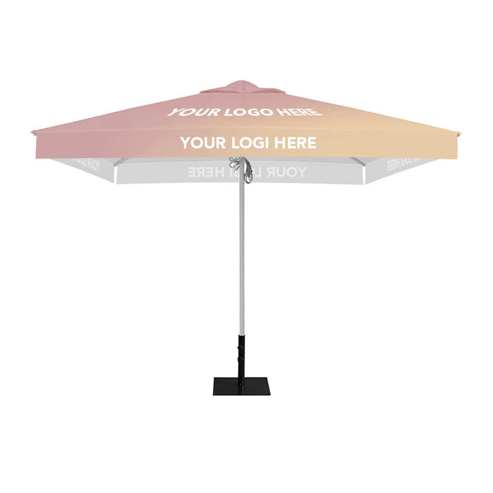 3m x 3m Custom Printed Saville Square | Umbrellas
