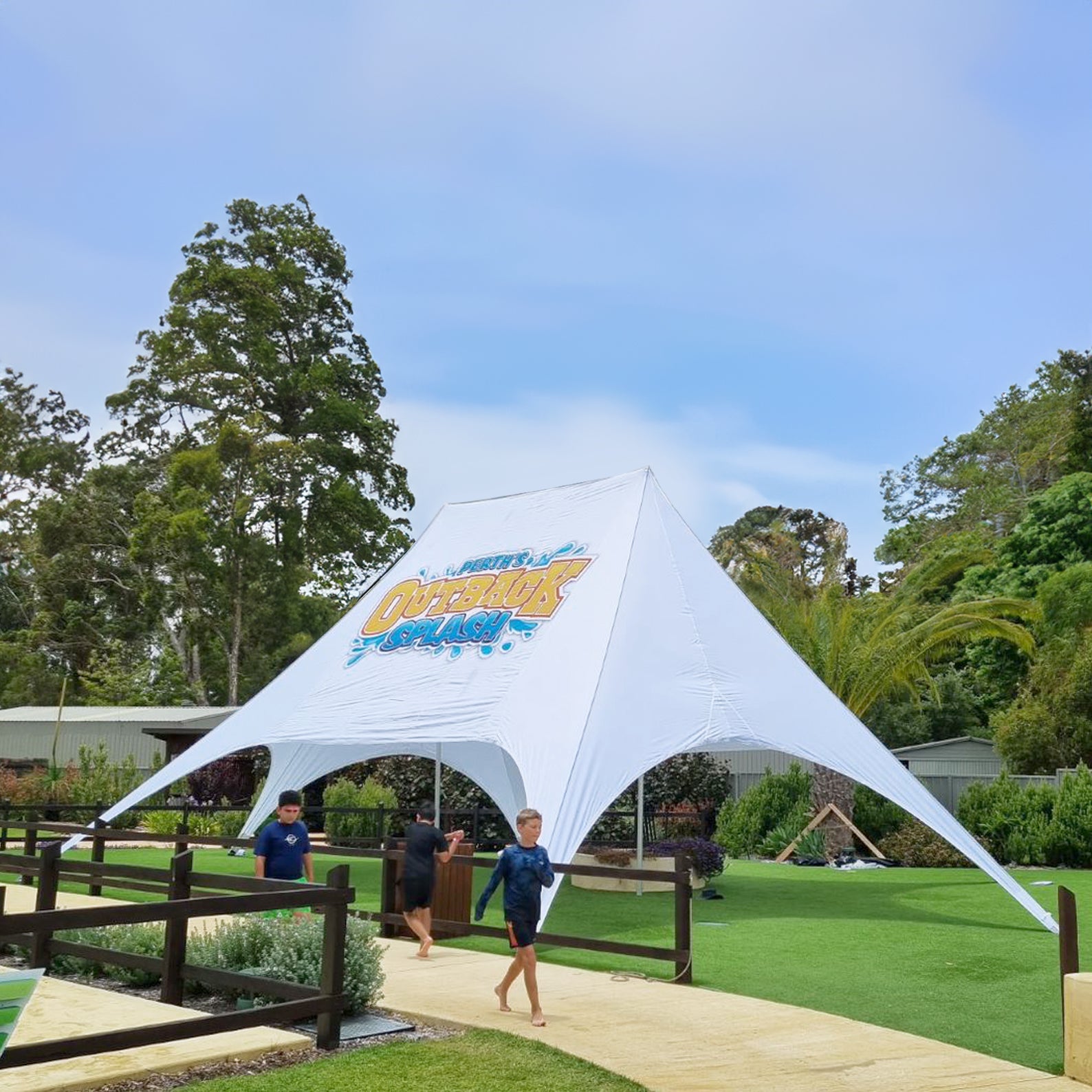 19m x 12m Double Pole Custom Star Shade | Star Tents