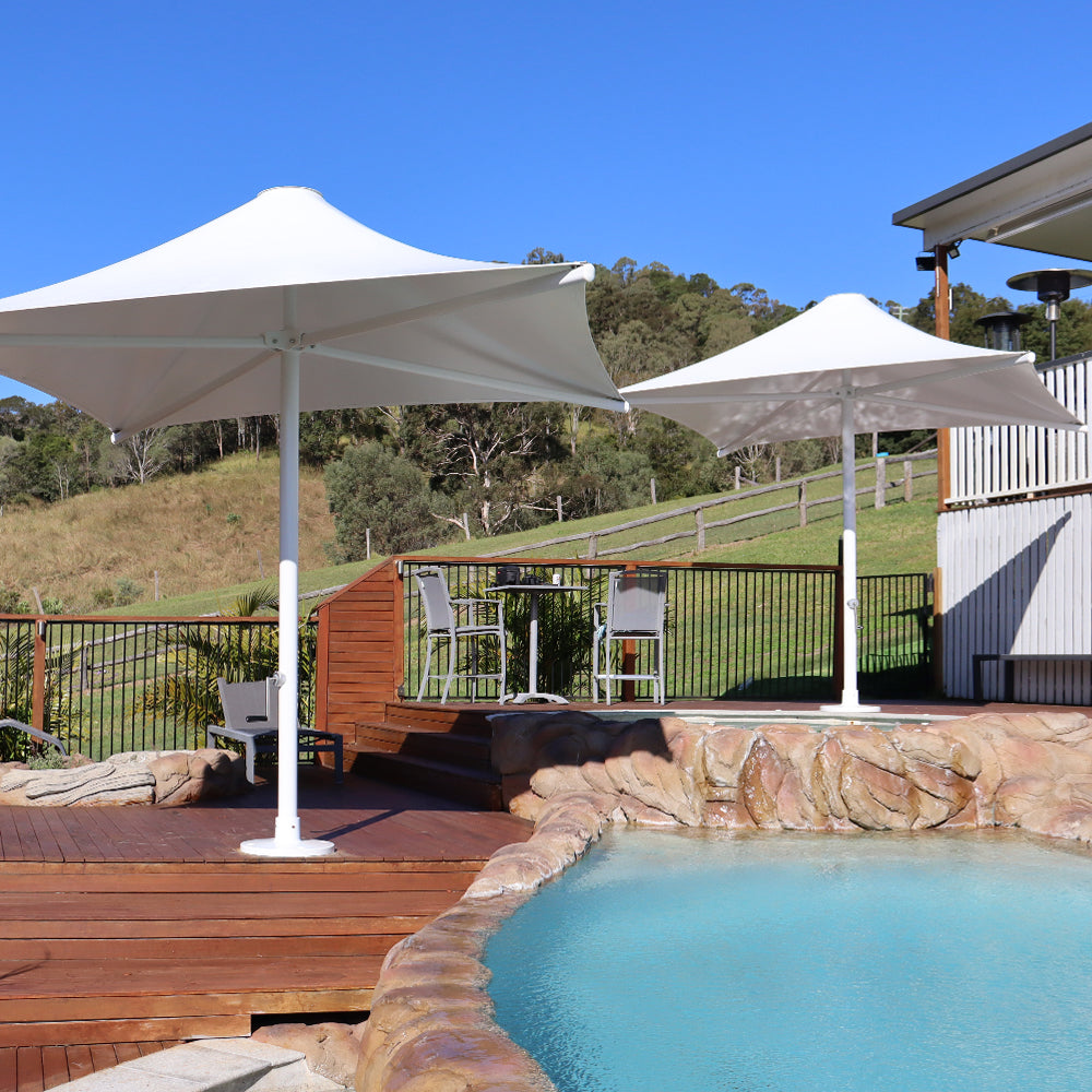 4m x 4m Custom 300 Series PVC | Umbrellas