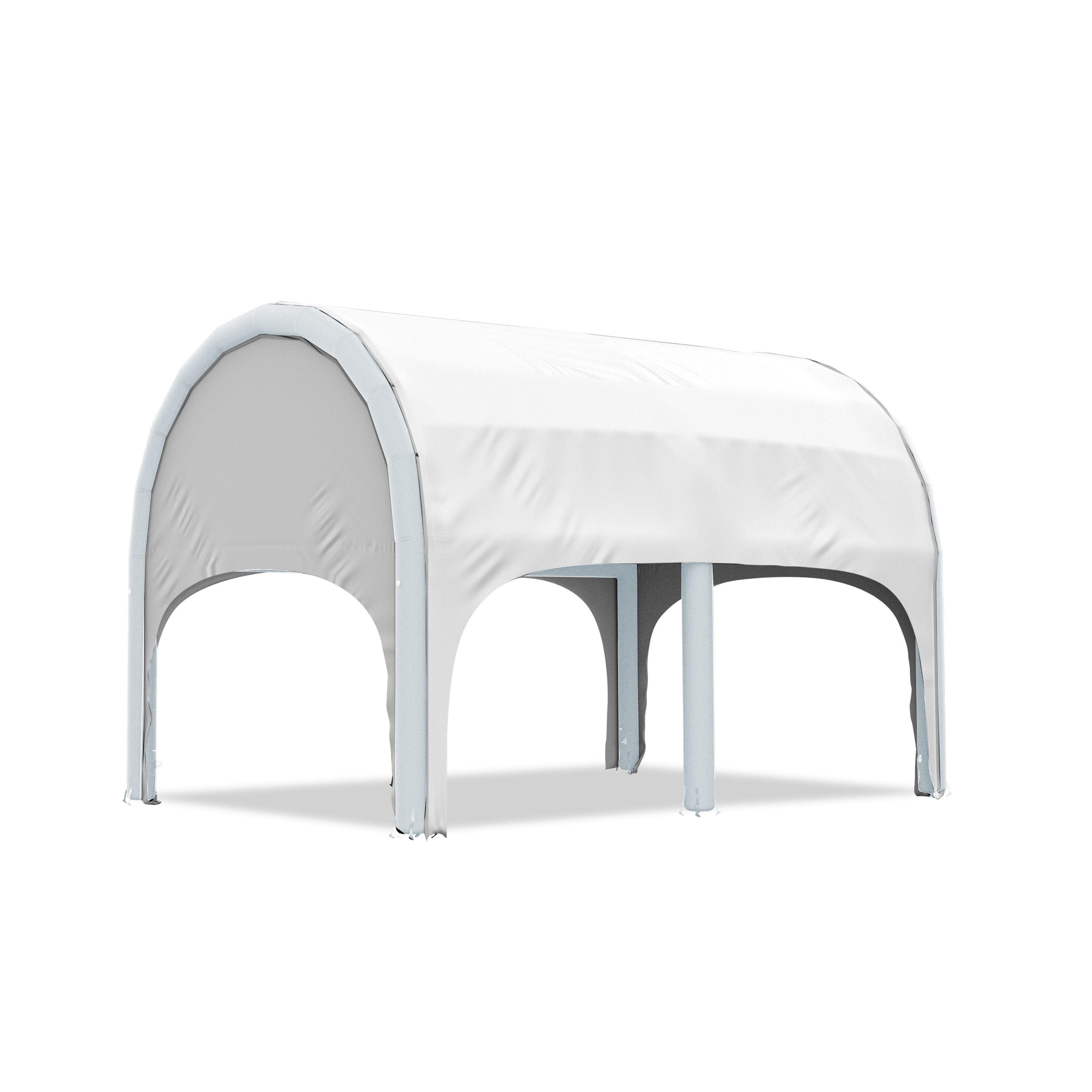 5m polaris high pressure inflatable tent with a white roof and white inflatable frame