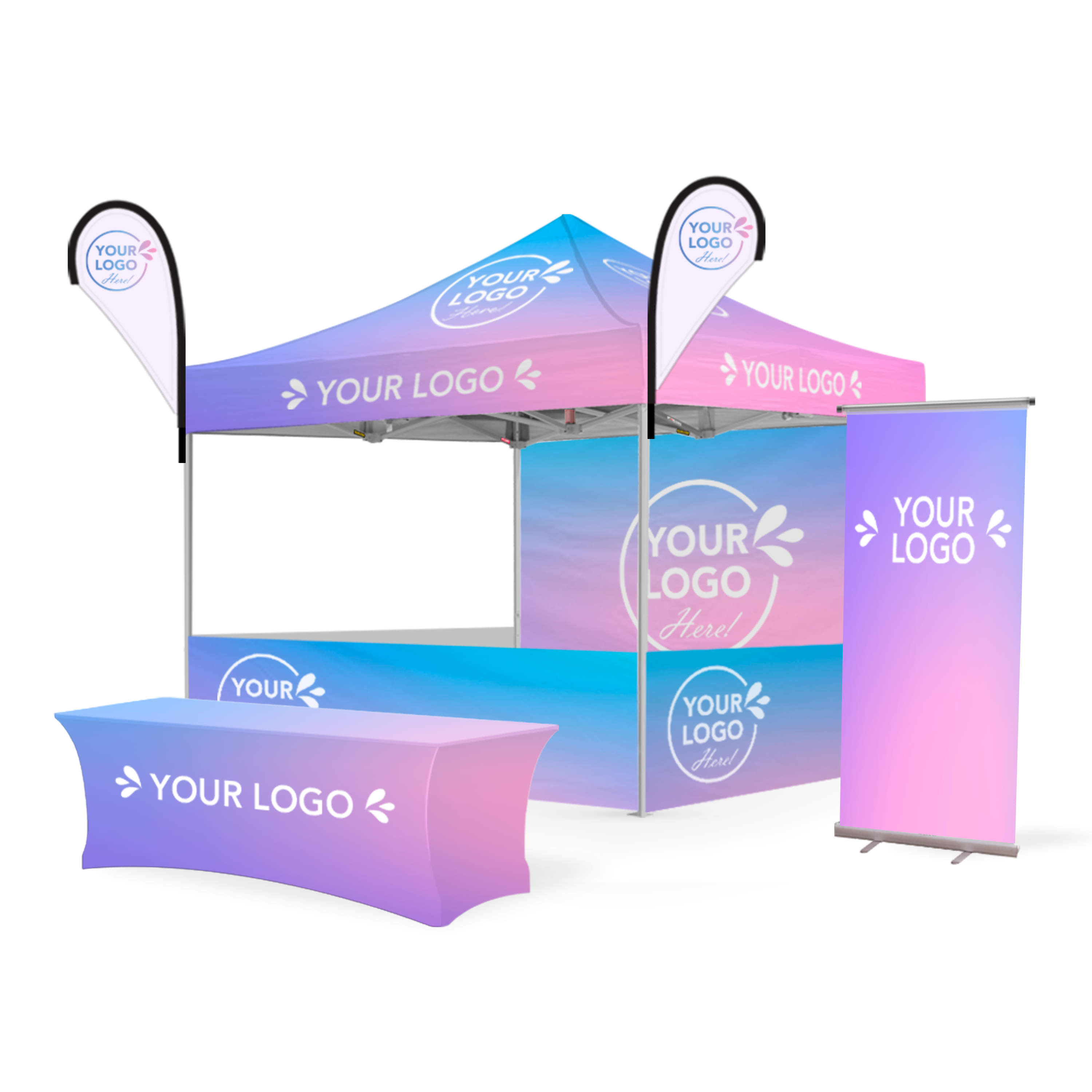 3m x 3m Printed Folding Marquee | Custom Elite Package