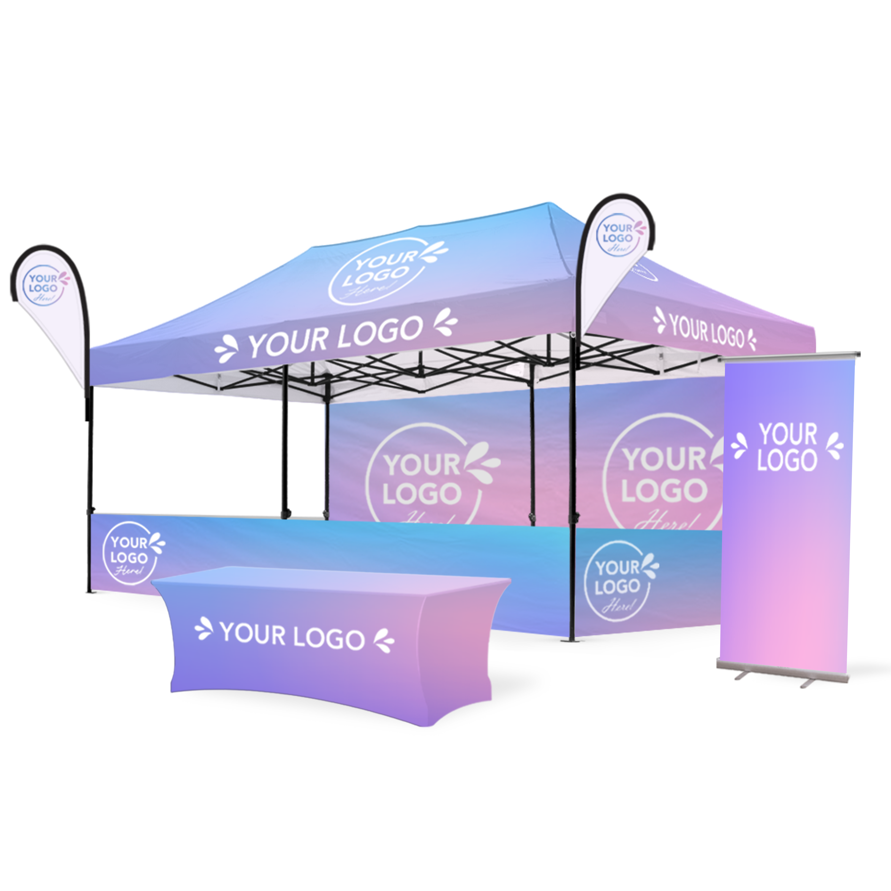 3m x 6m Printed Folding Marquee | Custom Elite Package