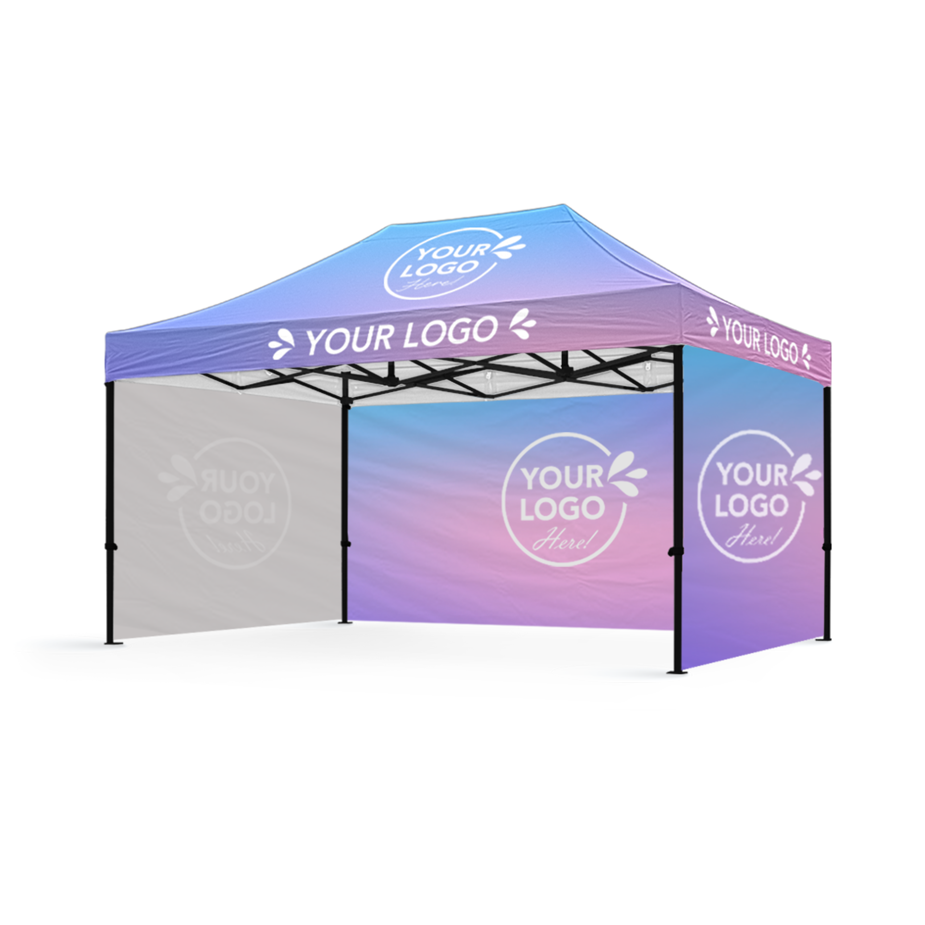 3m x 4.5m Printed Folding Marquee | Showcase Wall Package