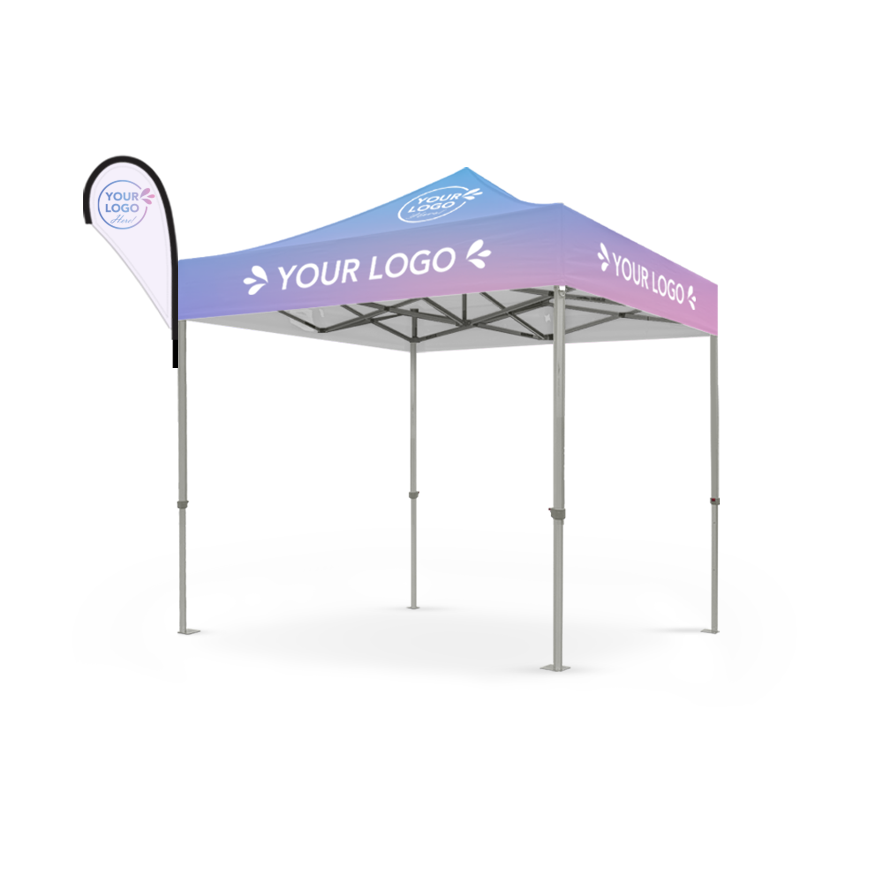 2.4m x 2.4m Printed Folding Marquee | Banner Boost Package