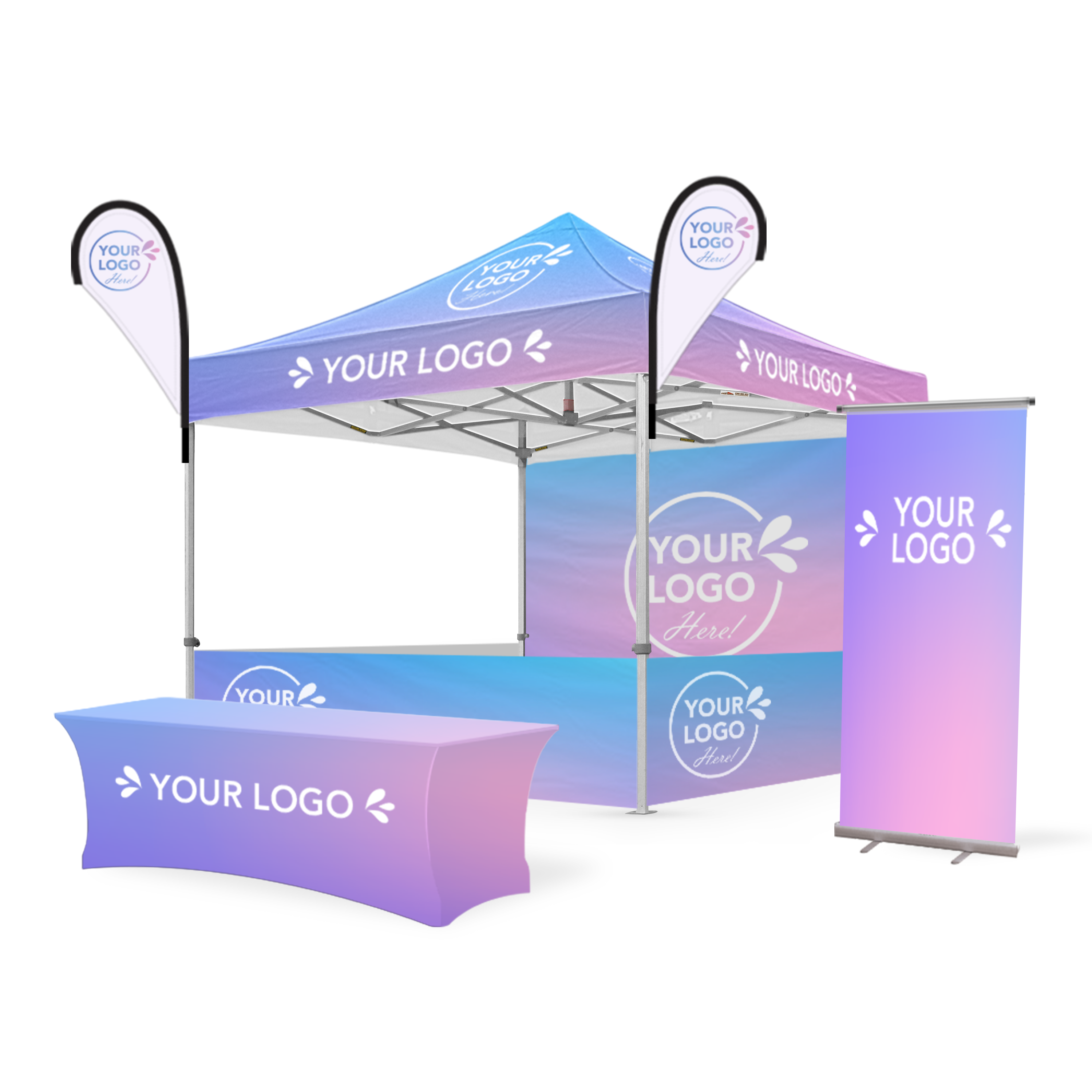 3m x 3m Printed Folding Marquee | Custom Elite Package