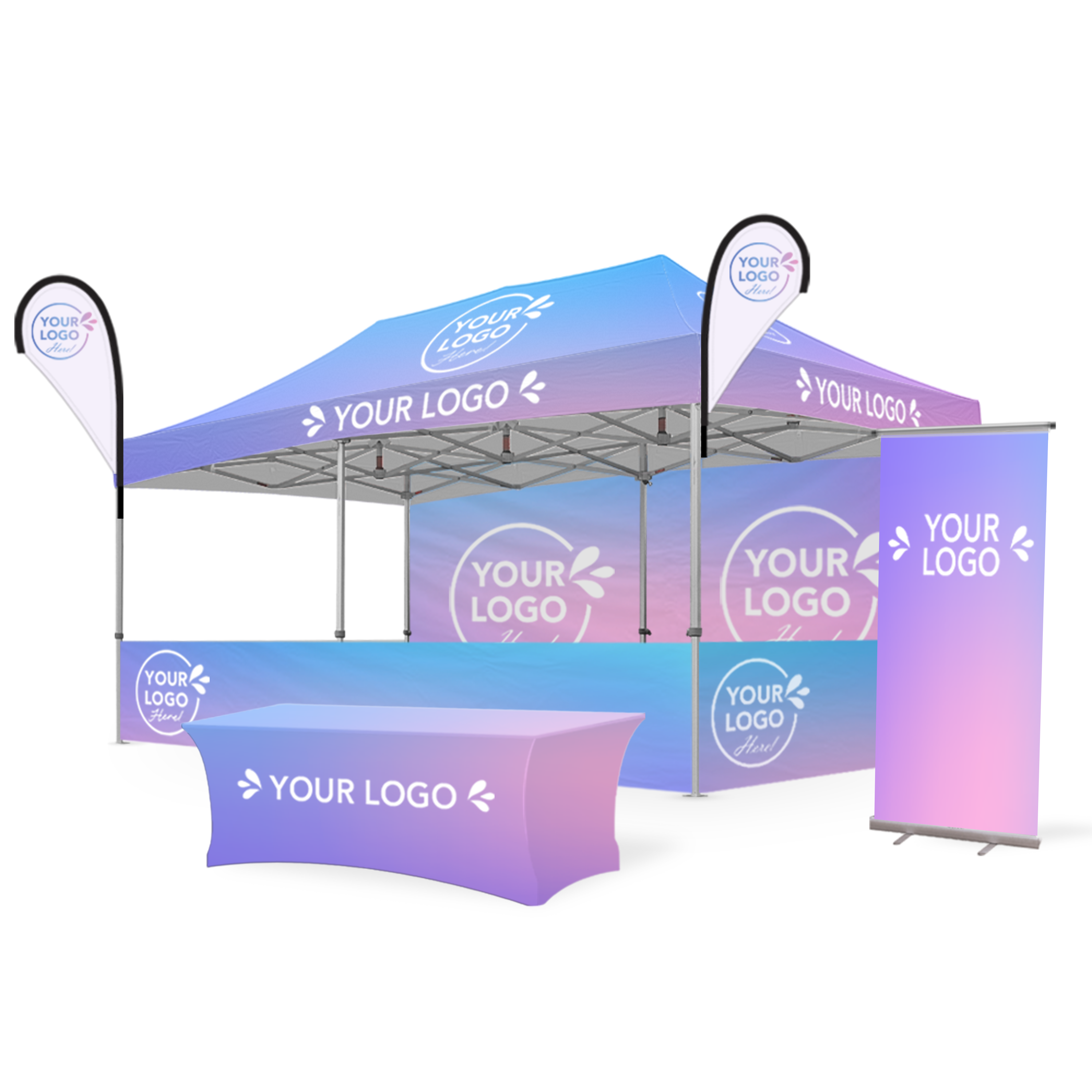 3m x 6m Printed Folding Marquee | Custom Elite Package