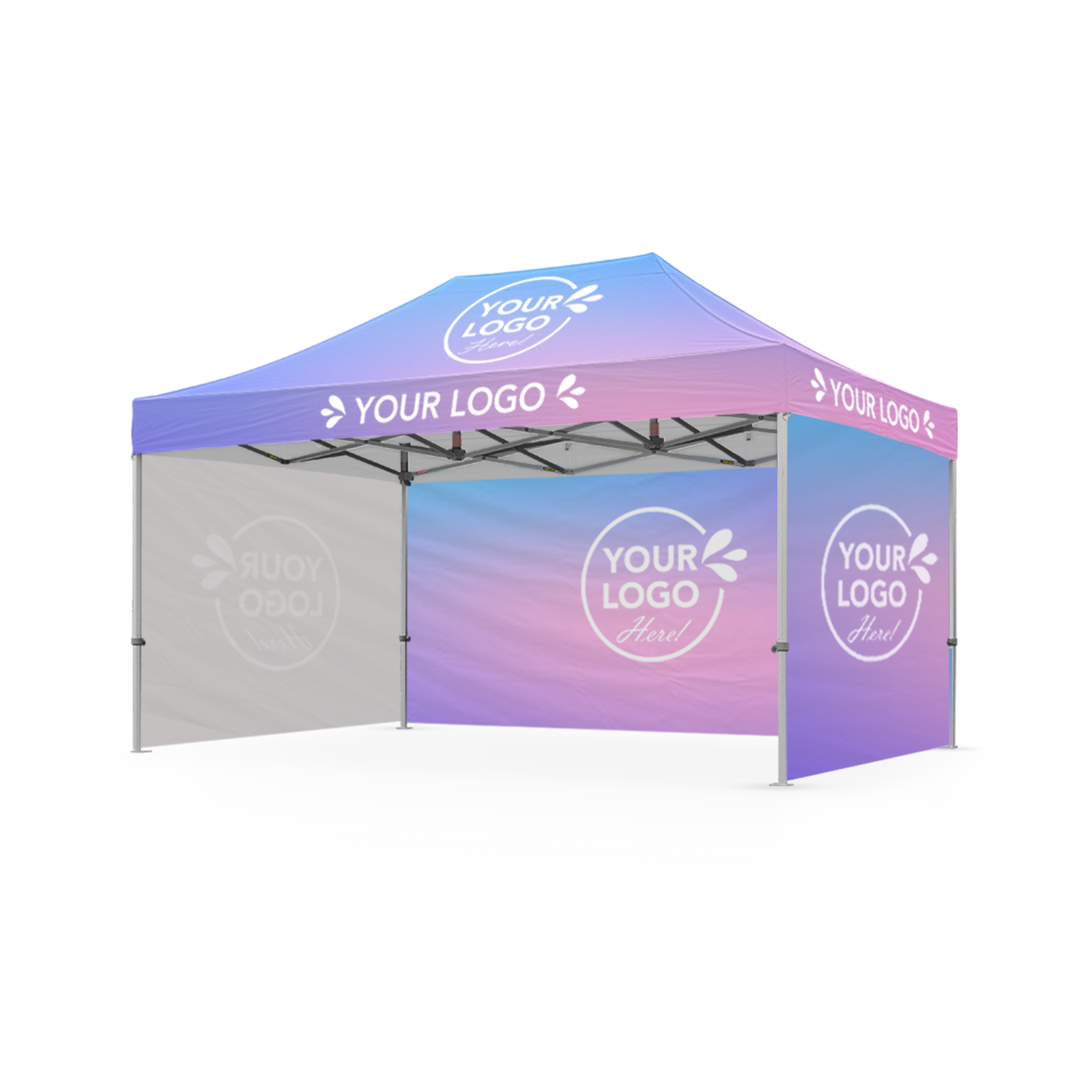 3m x 4.5m Printed Folding Marquee | Showcase Wall Package