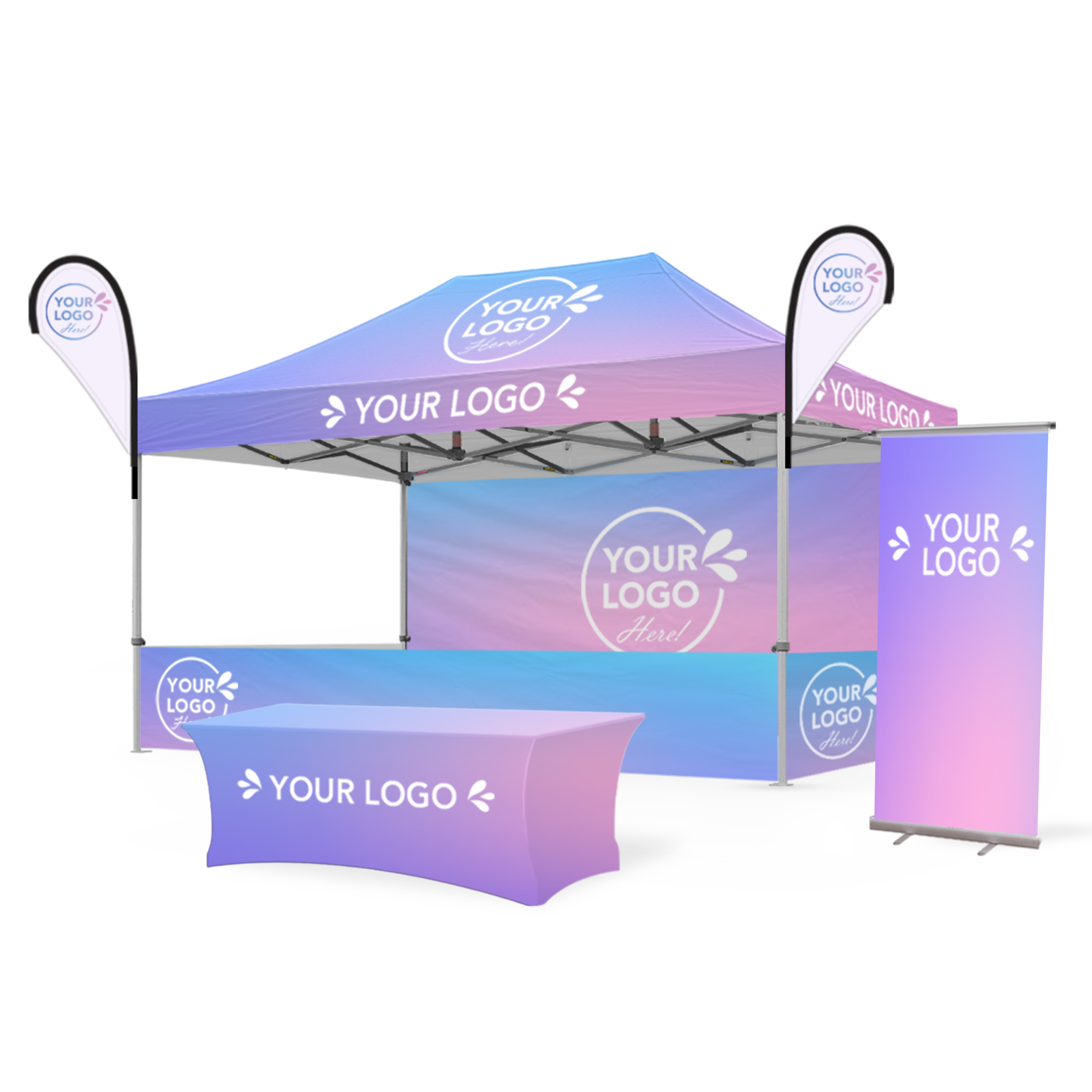 3m x 4.5m Printed Folding Marquee | Custom Elite Package