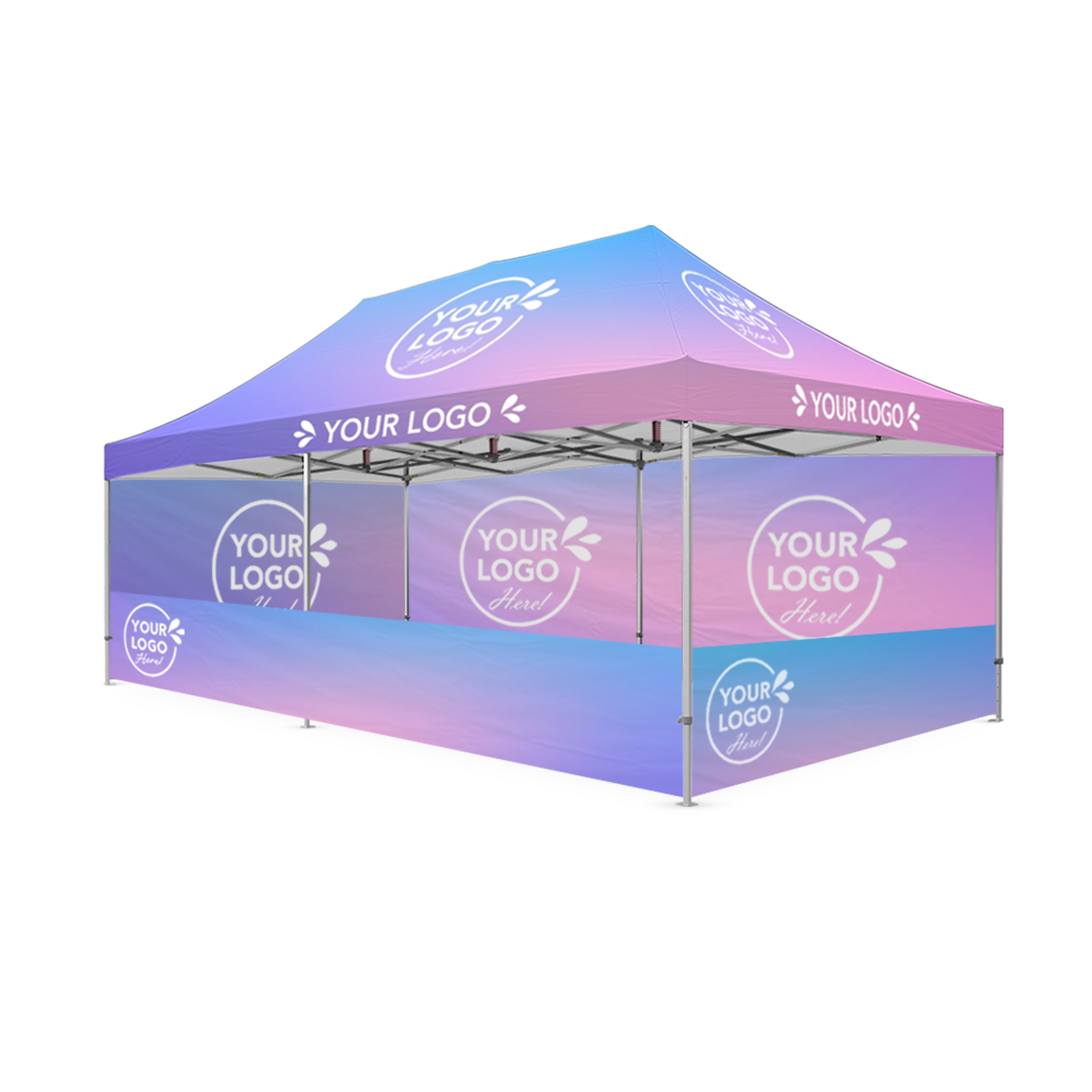 4m x 8m Printed Folding Marquee | Event Presence Package