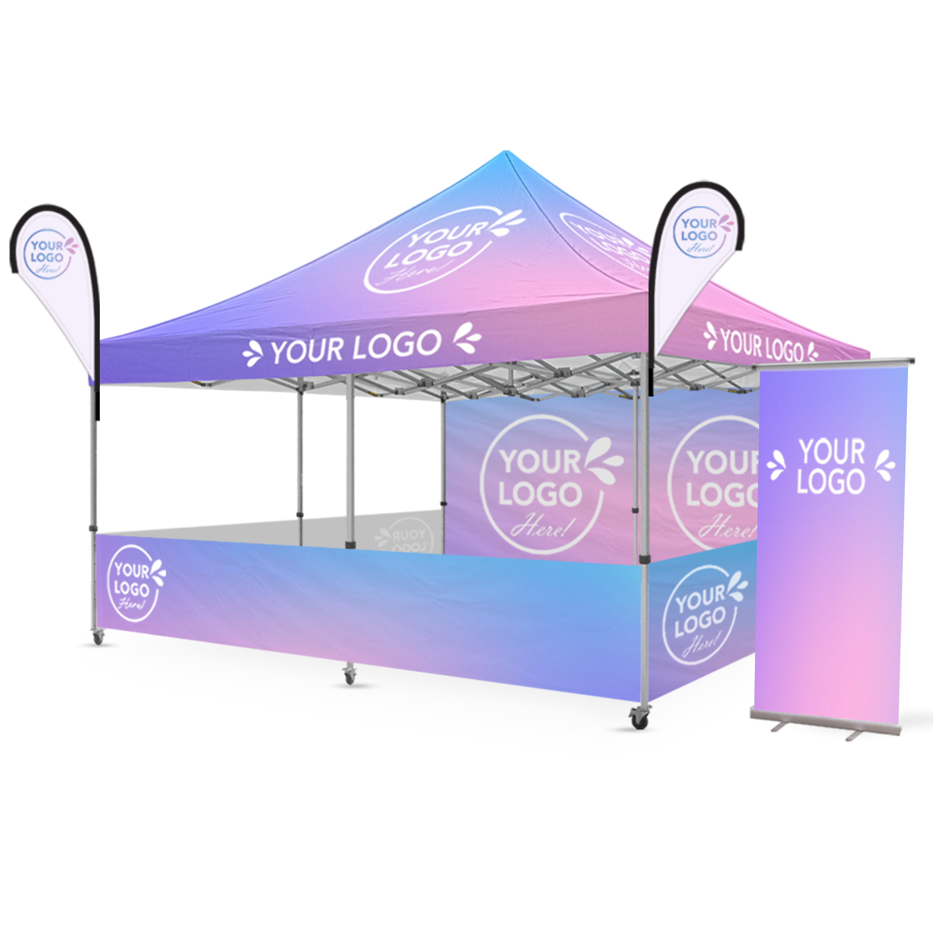 5m x 5m Printed Folding Marquee | Complete Event Package