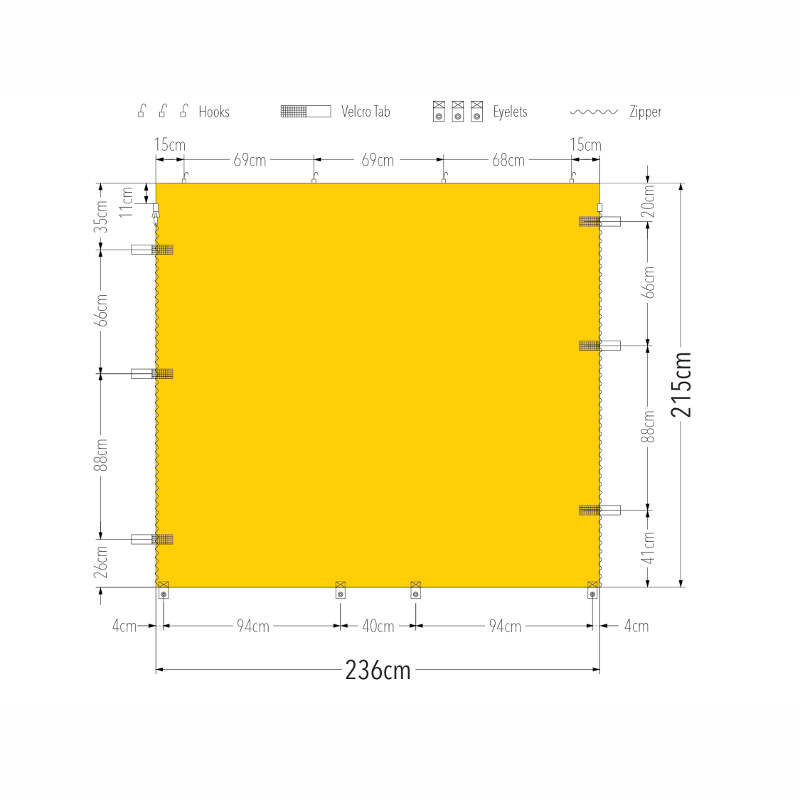 2.4m Printed Marquee Full Wall | Marquee Accessory