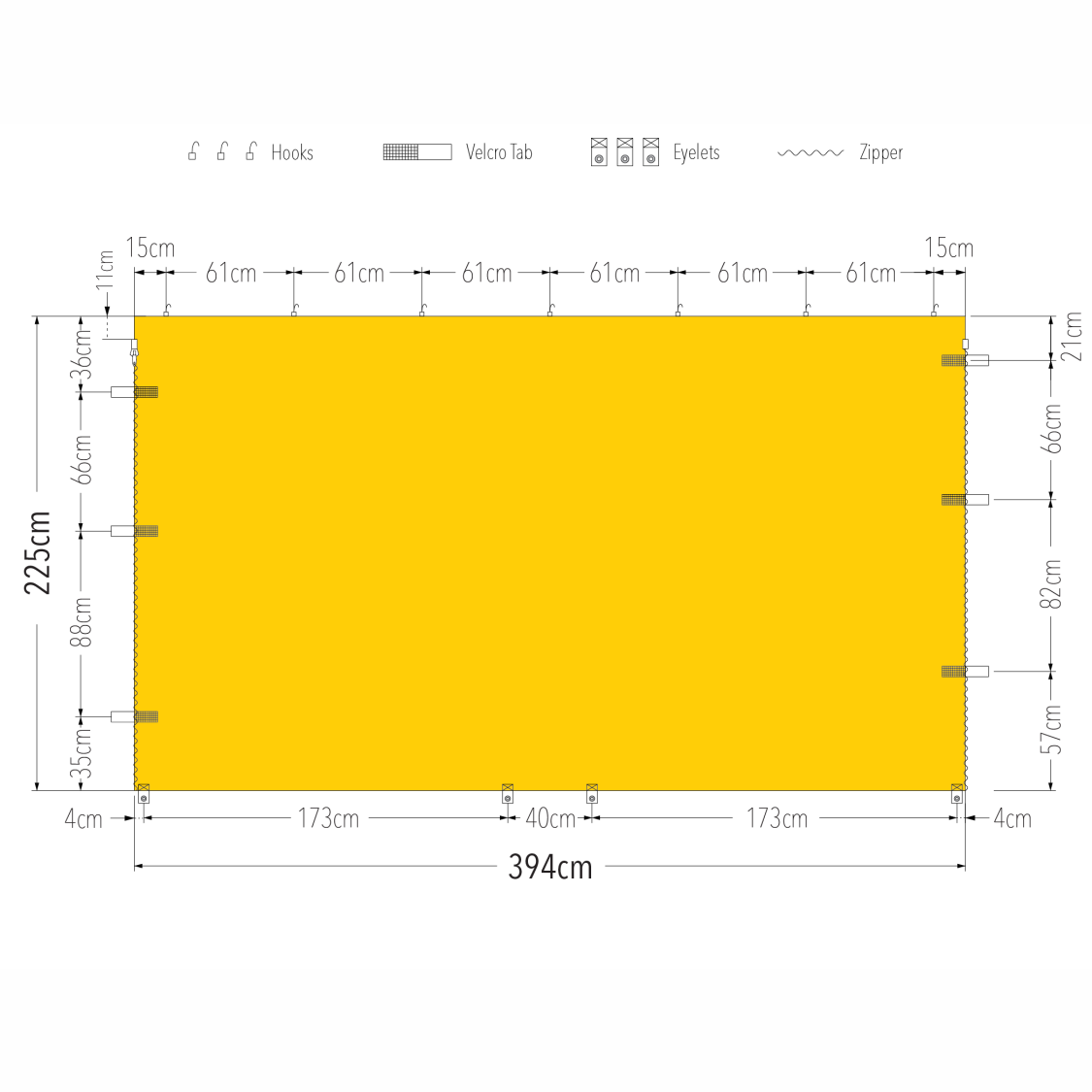 4m Marquee Full Wall | Marquee Accessory