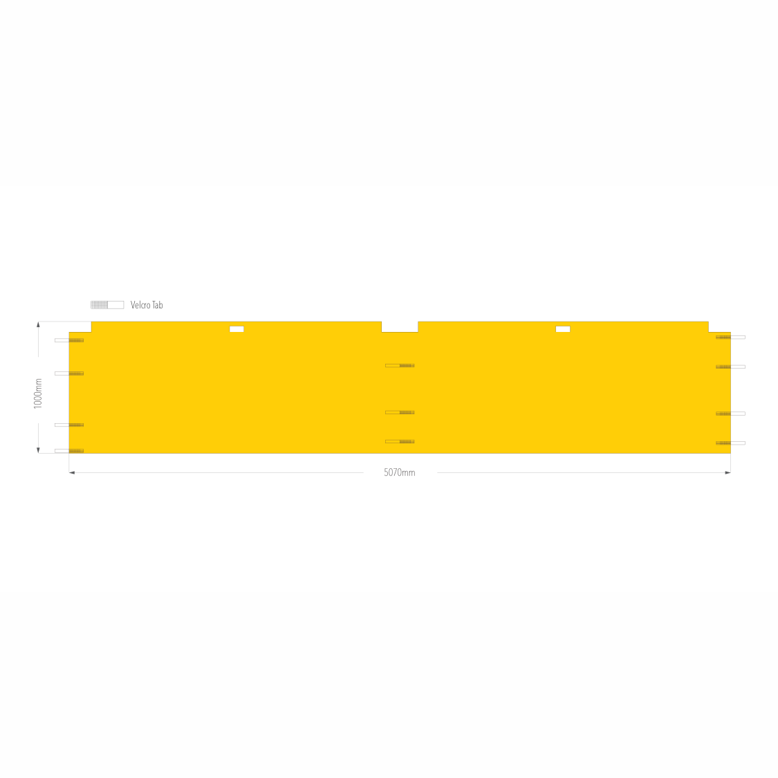 5m Printed Marquee Half Wall | Marquee Accessory