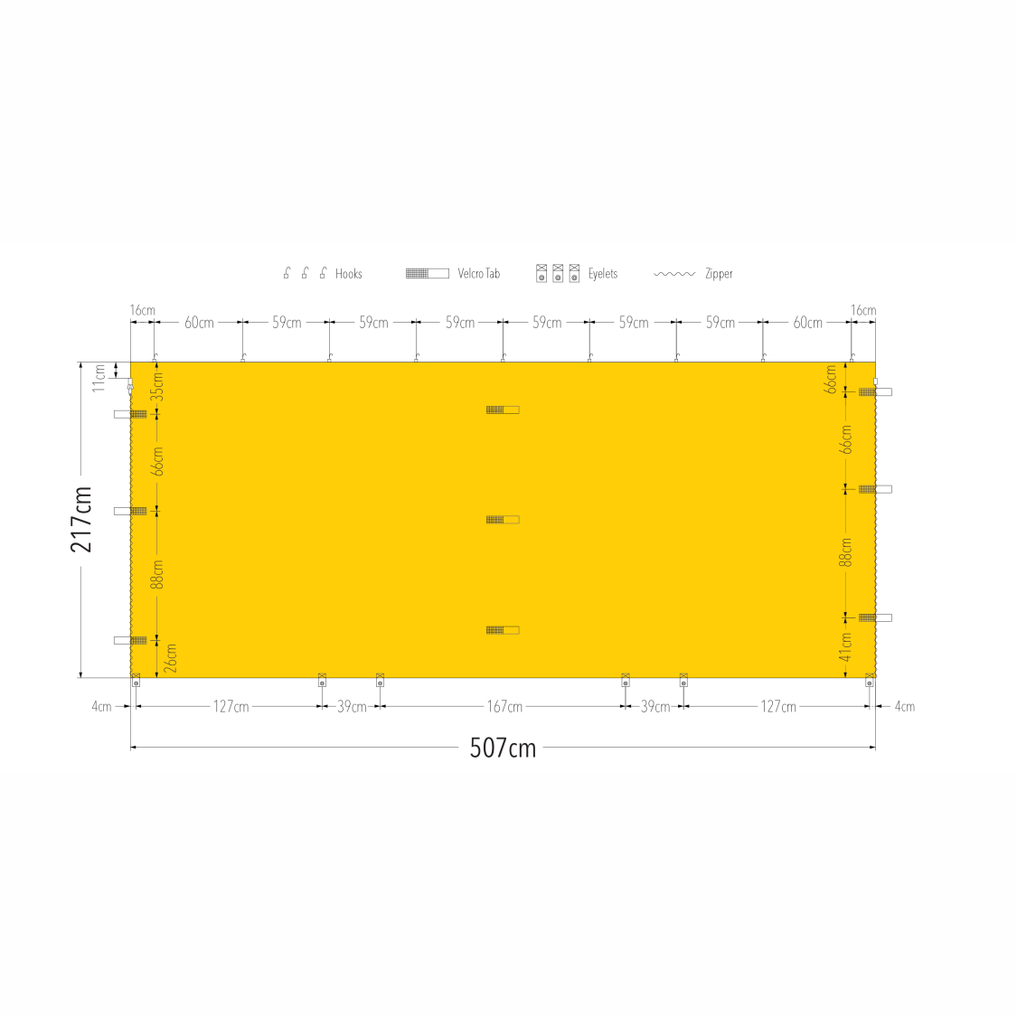 5m Printed Marquee Full Wall | Marquee Accessory