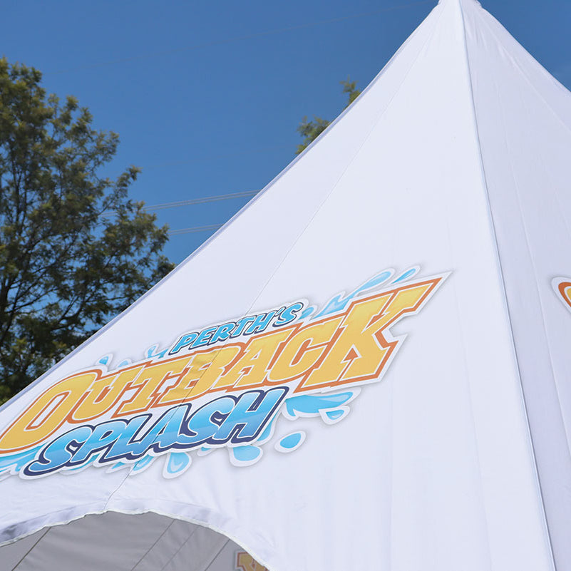 14m Single Pole Custom Star Shade | Star Tents