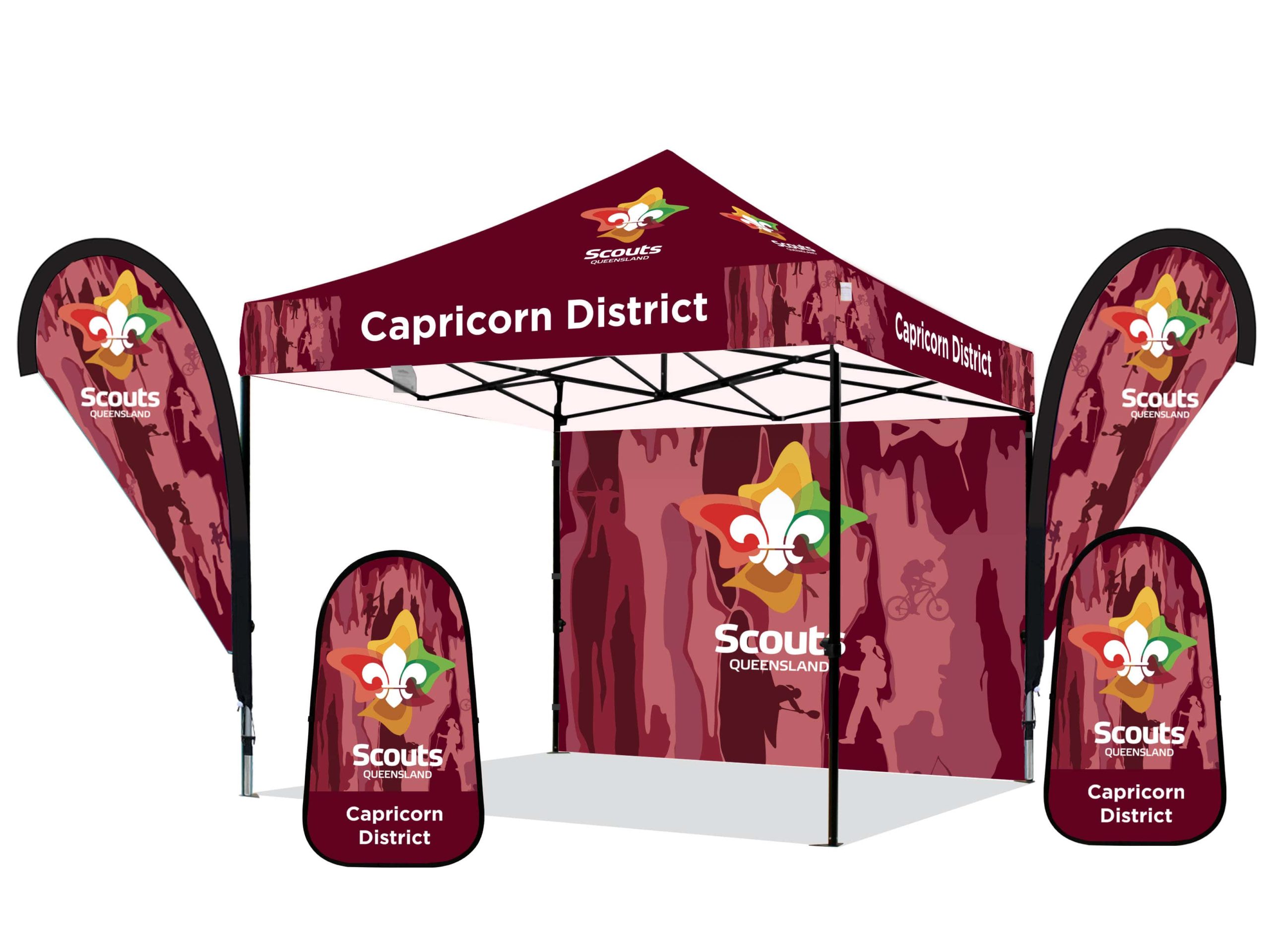 Custom Branded Outdoor Tents and Marquees for Scout Groups