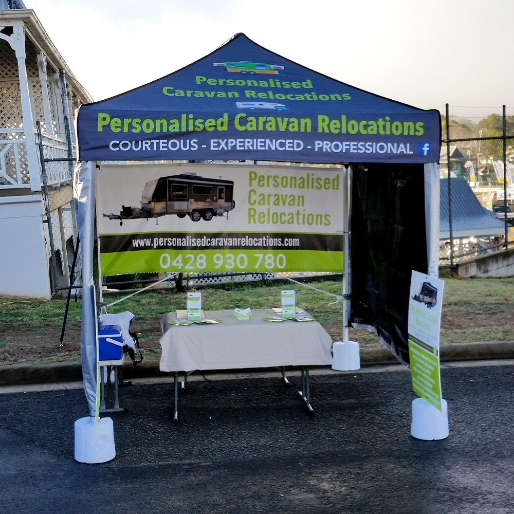 2.4m x 2.4m Printed Folding Marquee