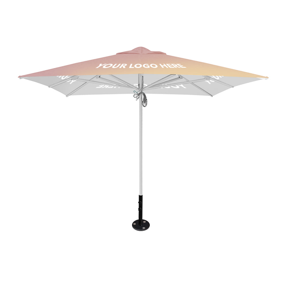 3m x 3m Custom Printed Saville Square | Umbrellas