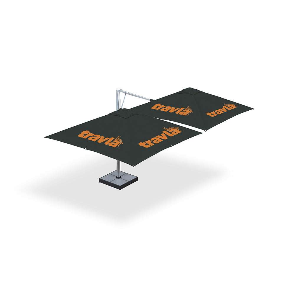 3m x 3m Custom Printed Montilla 110 Cantilever | Umbrellas