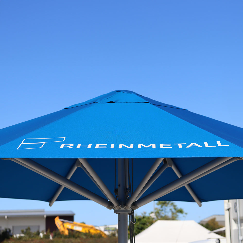 3.5m dia. Custom Printed Saville Octagonal | Umbrellas