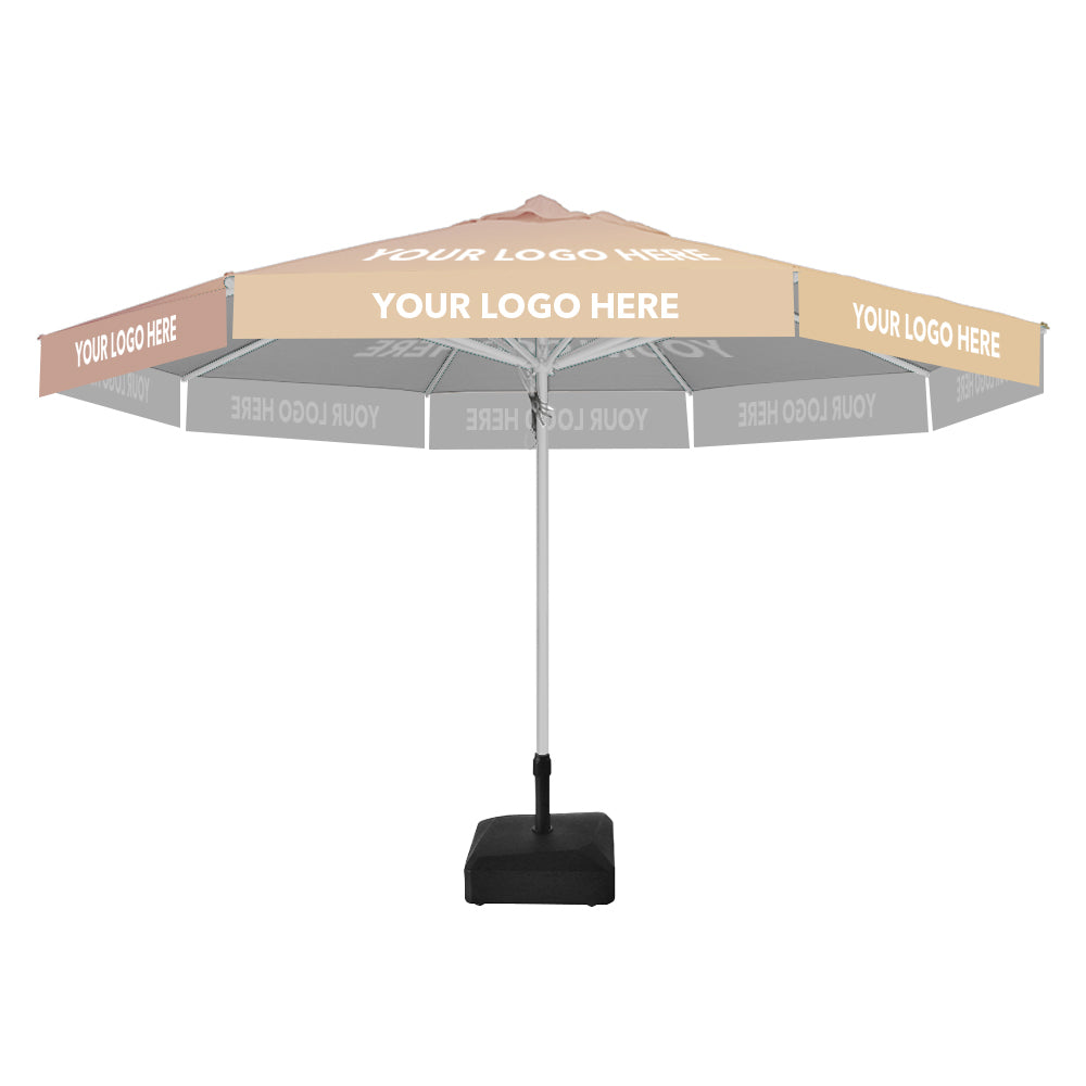 4m dia. Custom Printed Saville Octagonal | Umbrellas
