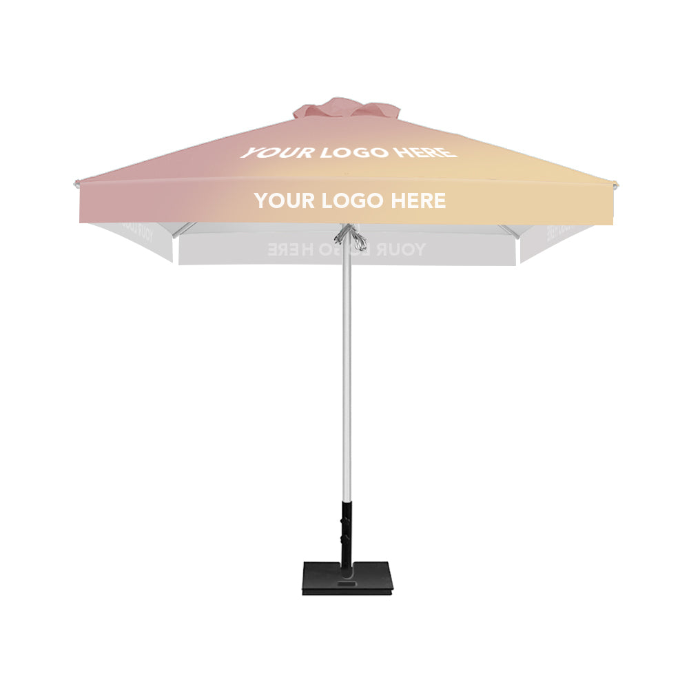 2m x 2m Custom Printed Saville Square | Umbrellas