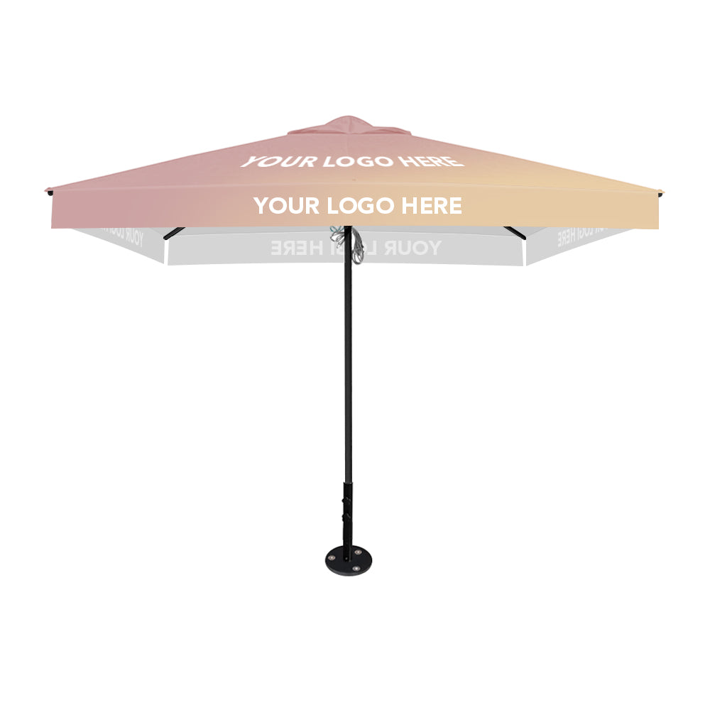 3m x 3m Custom Printed Saville Square | Umbrellas