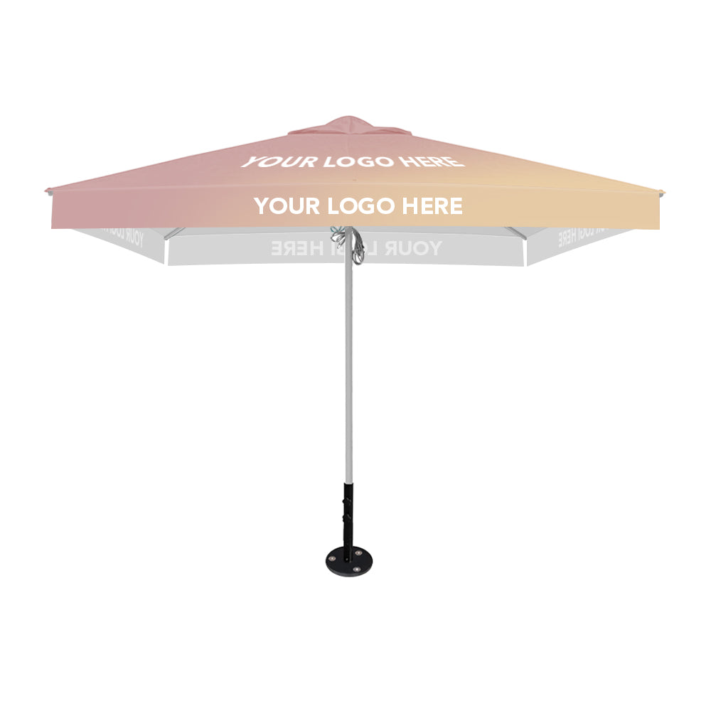 3m x 3m Custom Printed Saville Square | Umbrellas