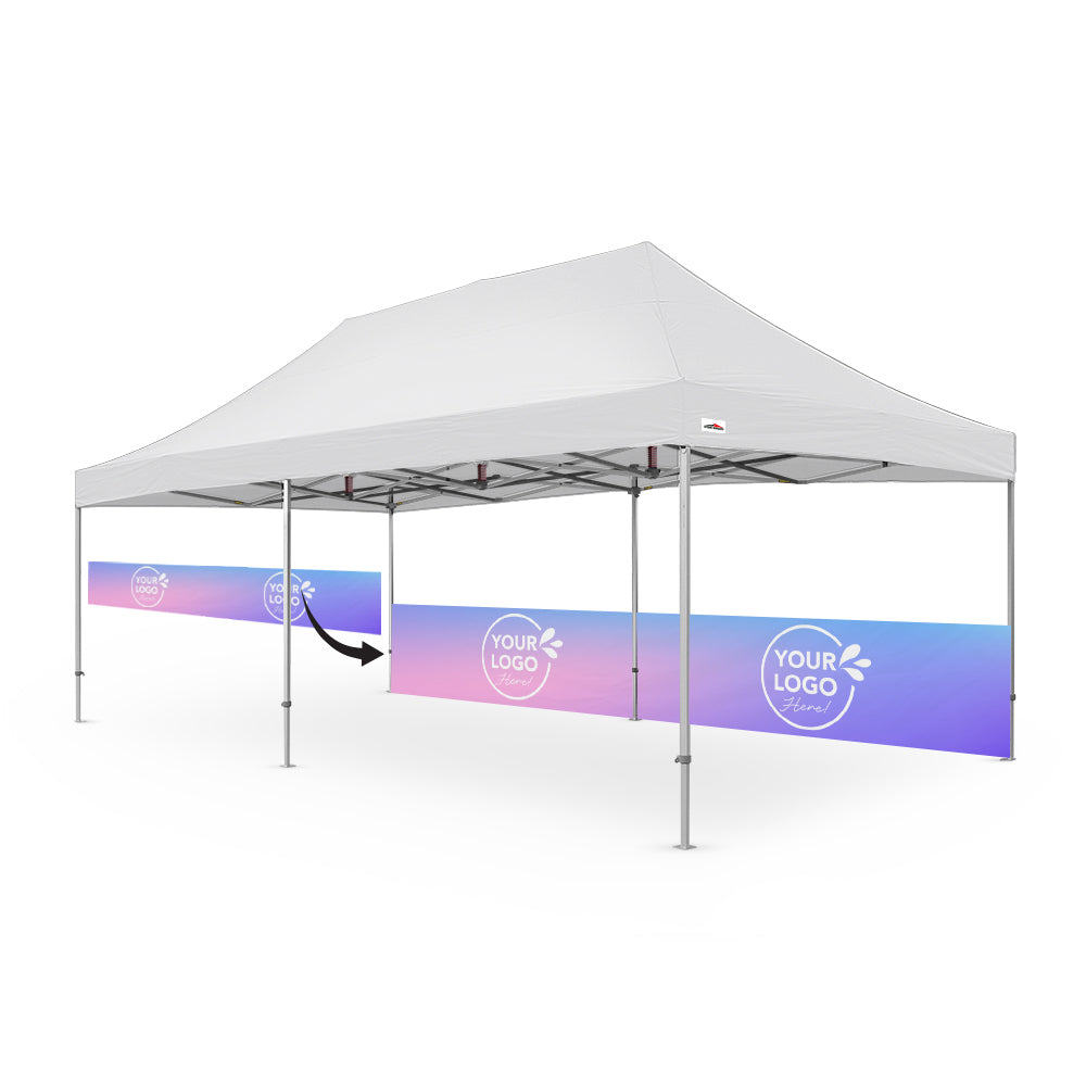 8m Printed Marquee Half Wall | Marquee Accessory