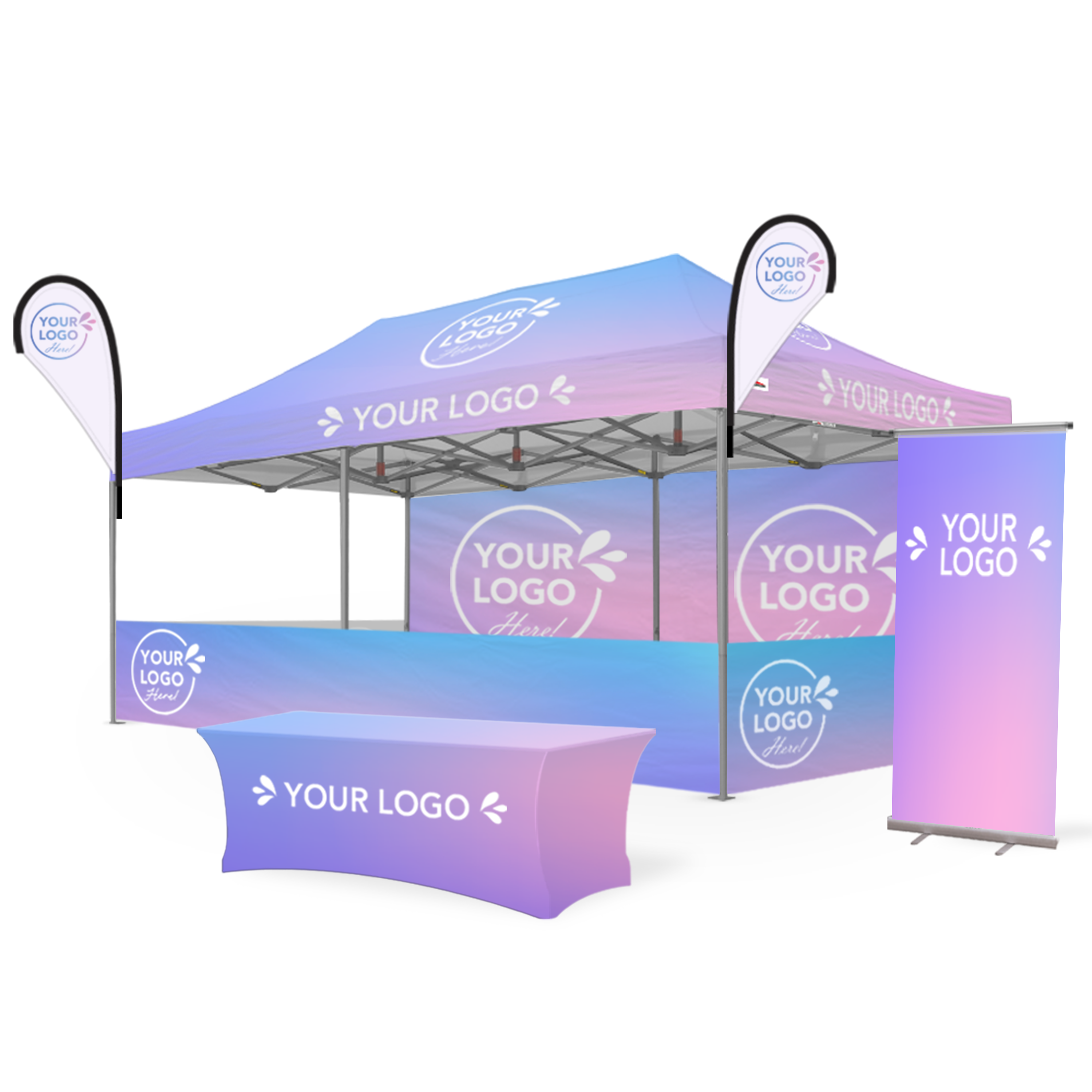 3m x 6m Printed Folding Marquee | Custom Elite Package