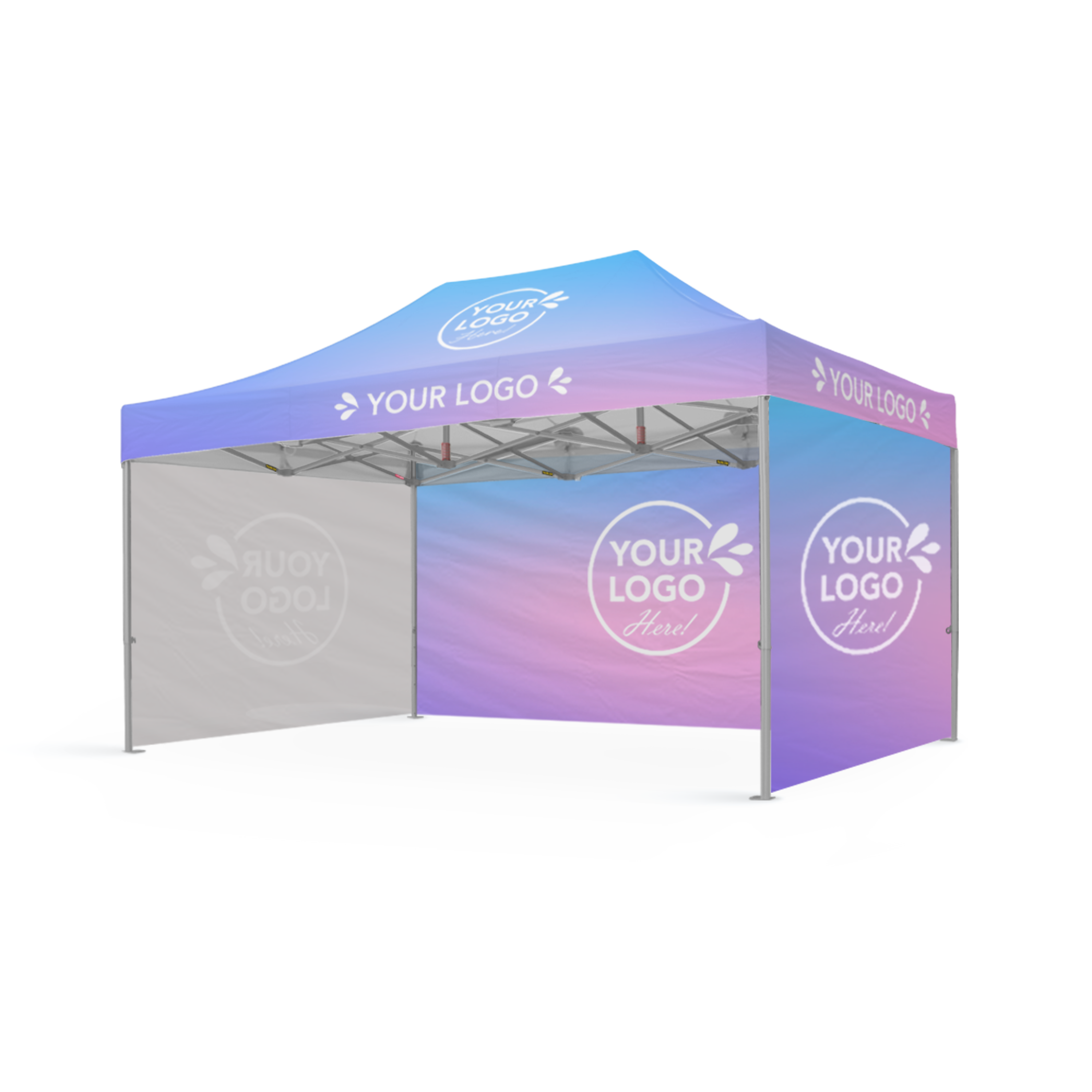 3m x 4.5m Printed Folding Marquee | Showcase Wall Package