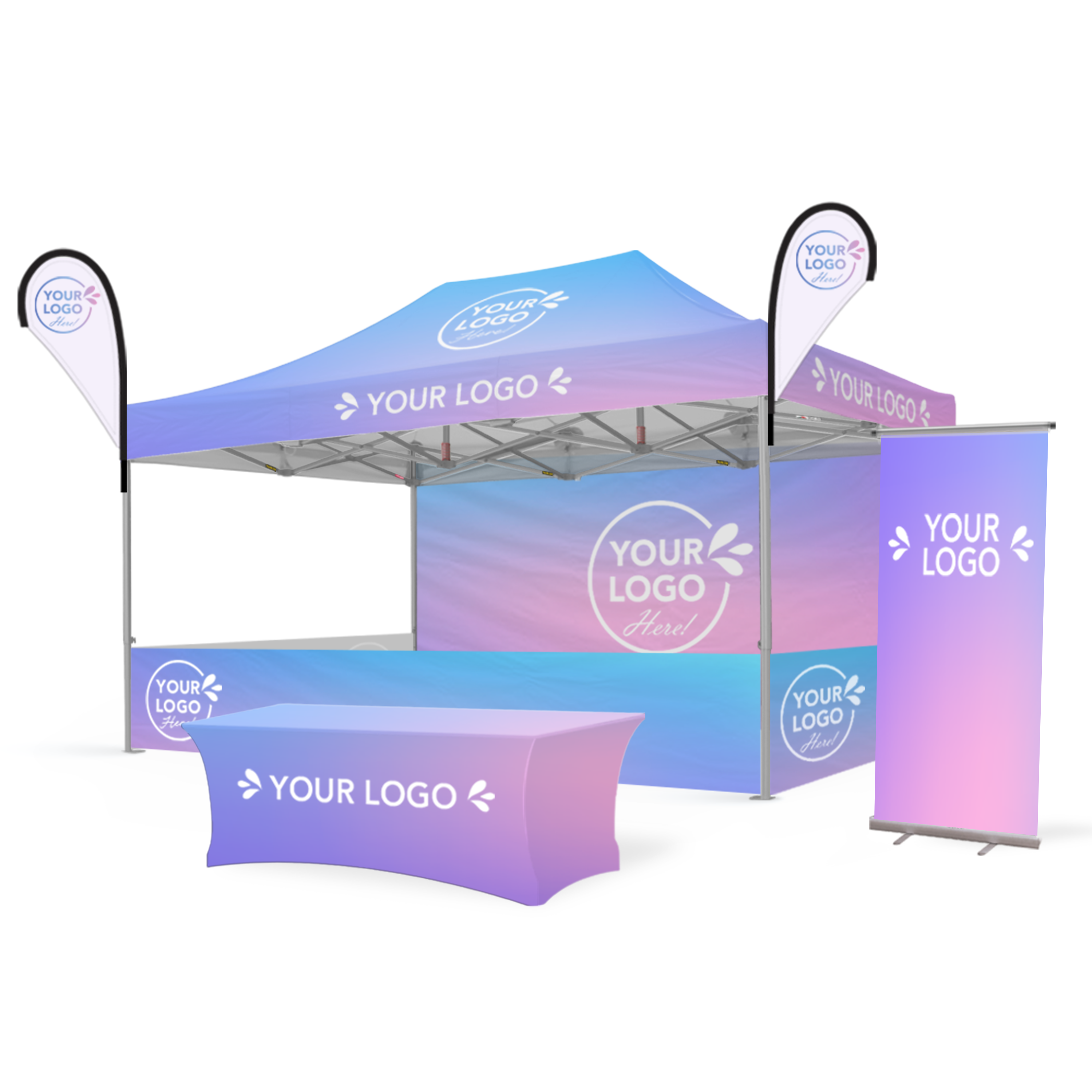 3m x 4.5m Printed Folding Marquee | Custom Elite Package