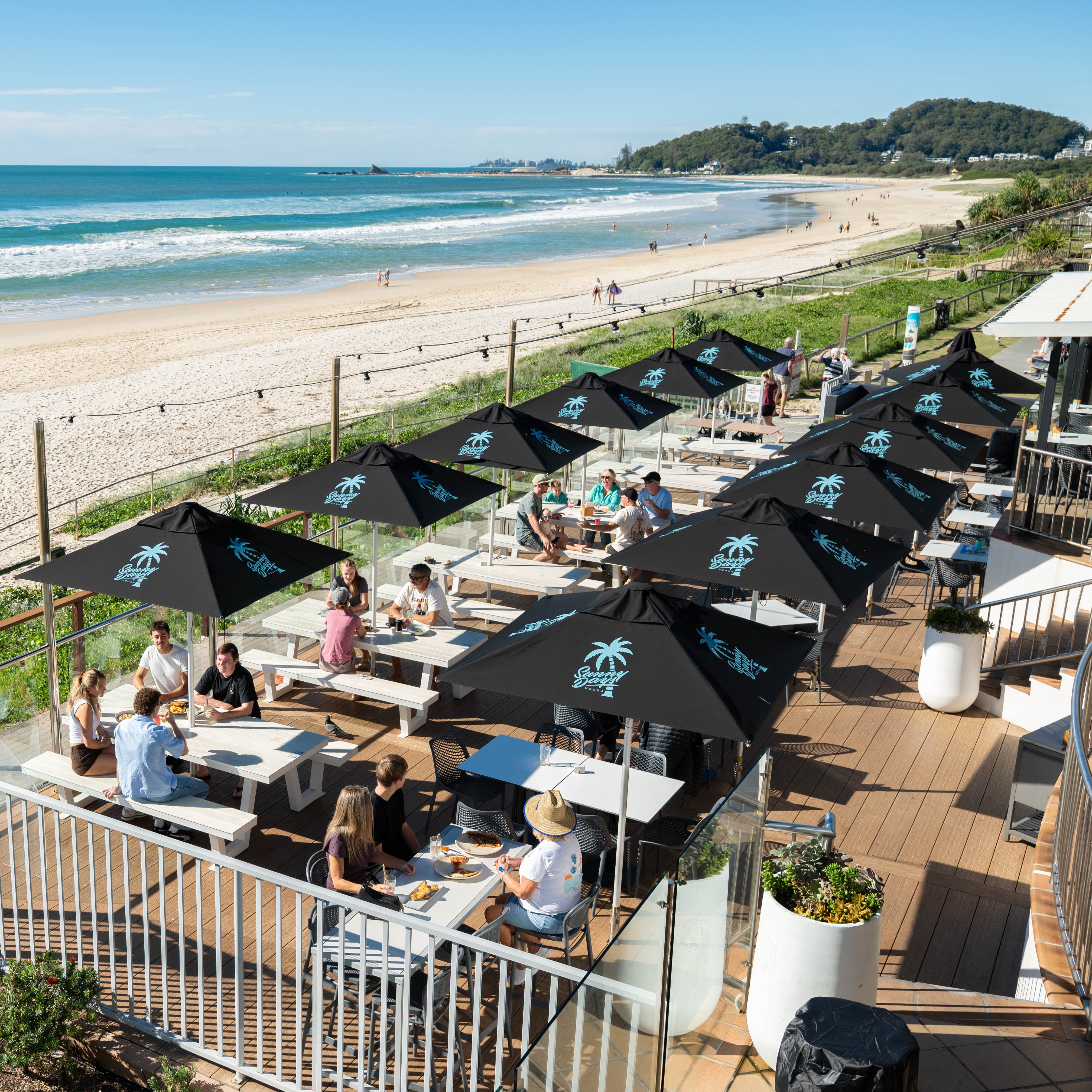 2m x 2m Custom Printed Saville Square | Umbrellas