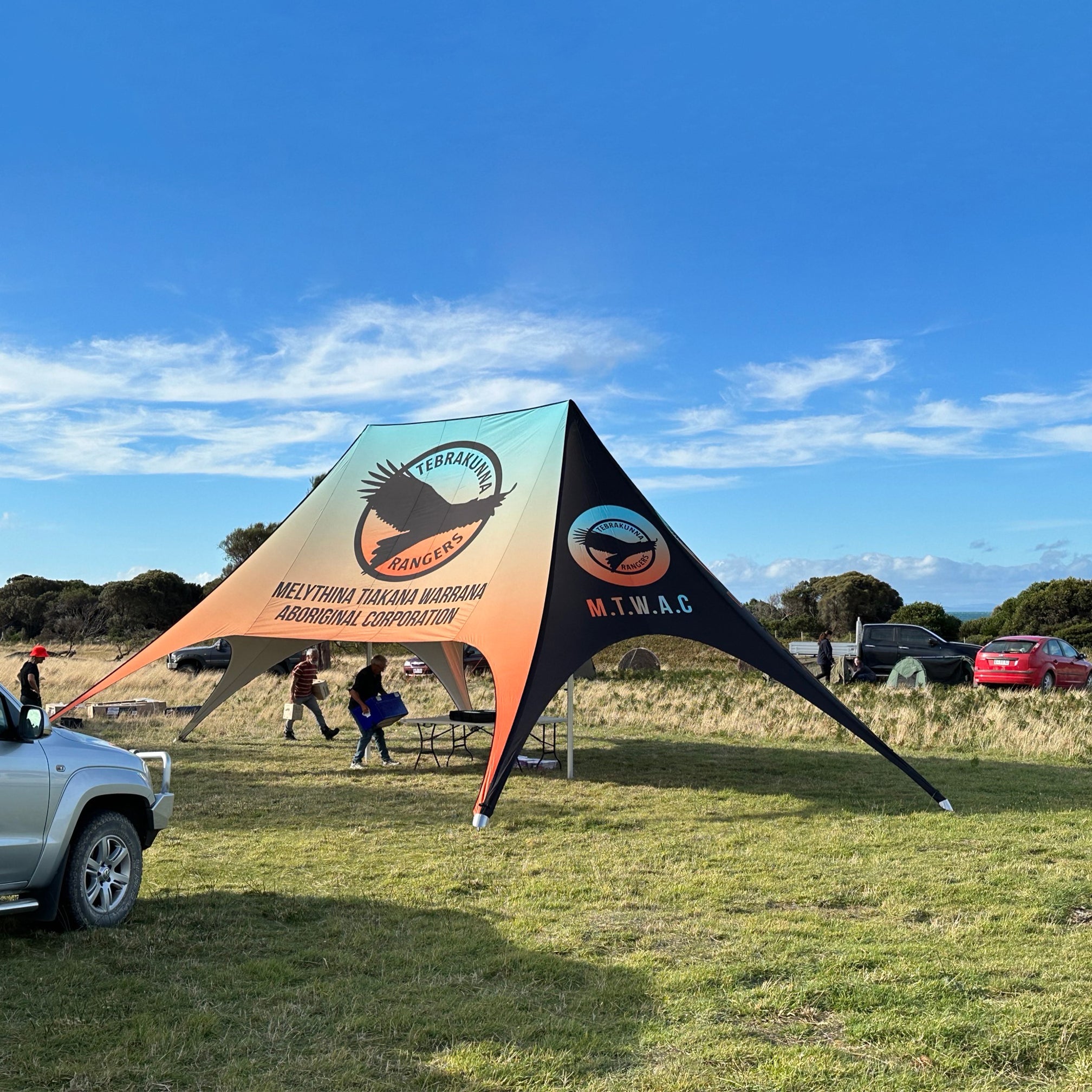 22m x 14m Double Pole Custom Star Shade | Star Tents