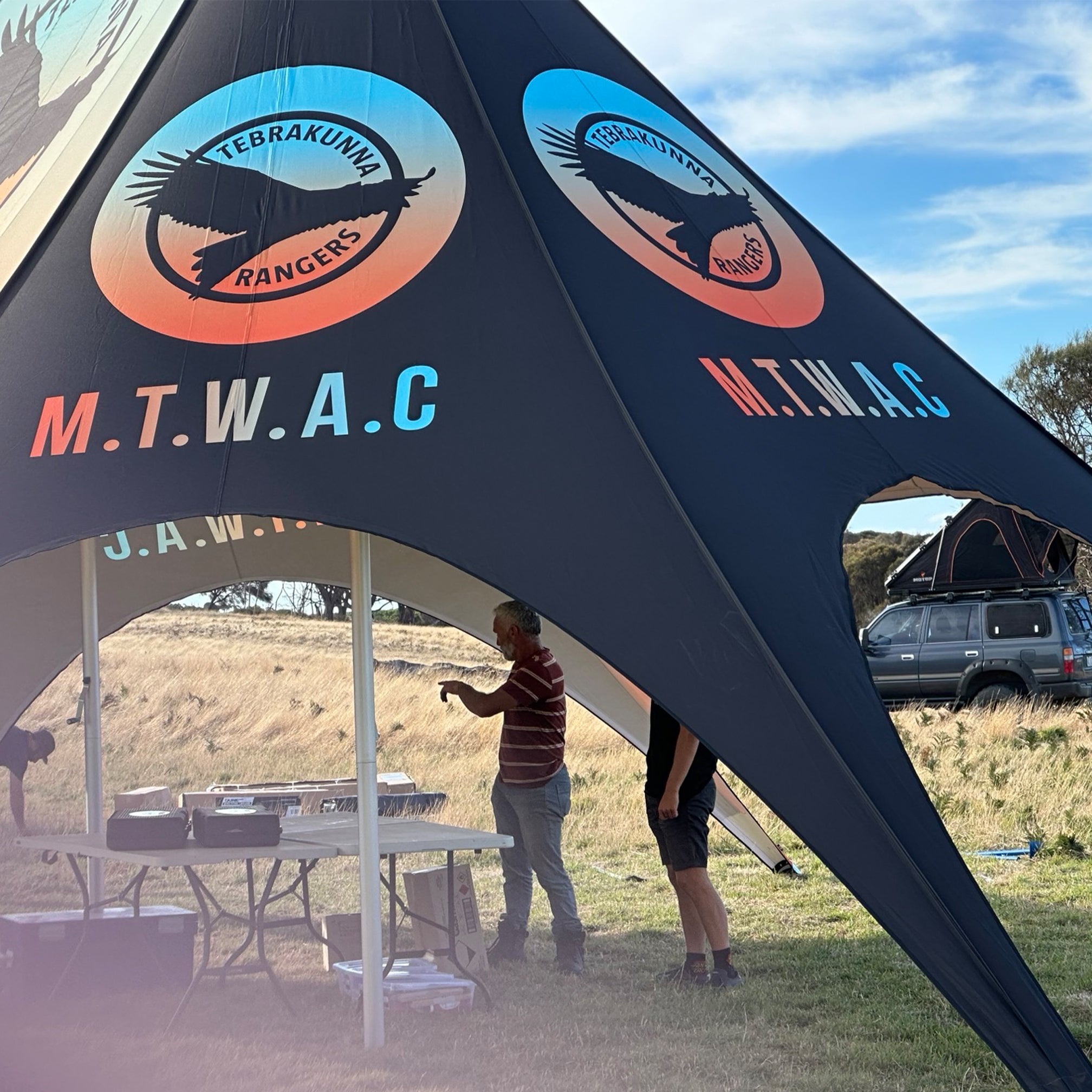 22m x 14m Double Pole Custom Star Shade | Star Tents